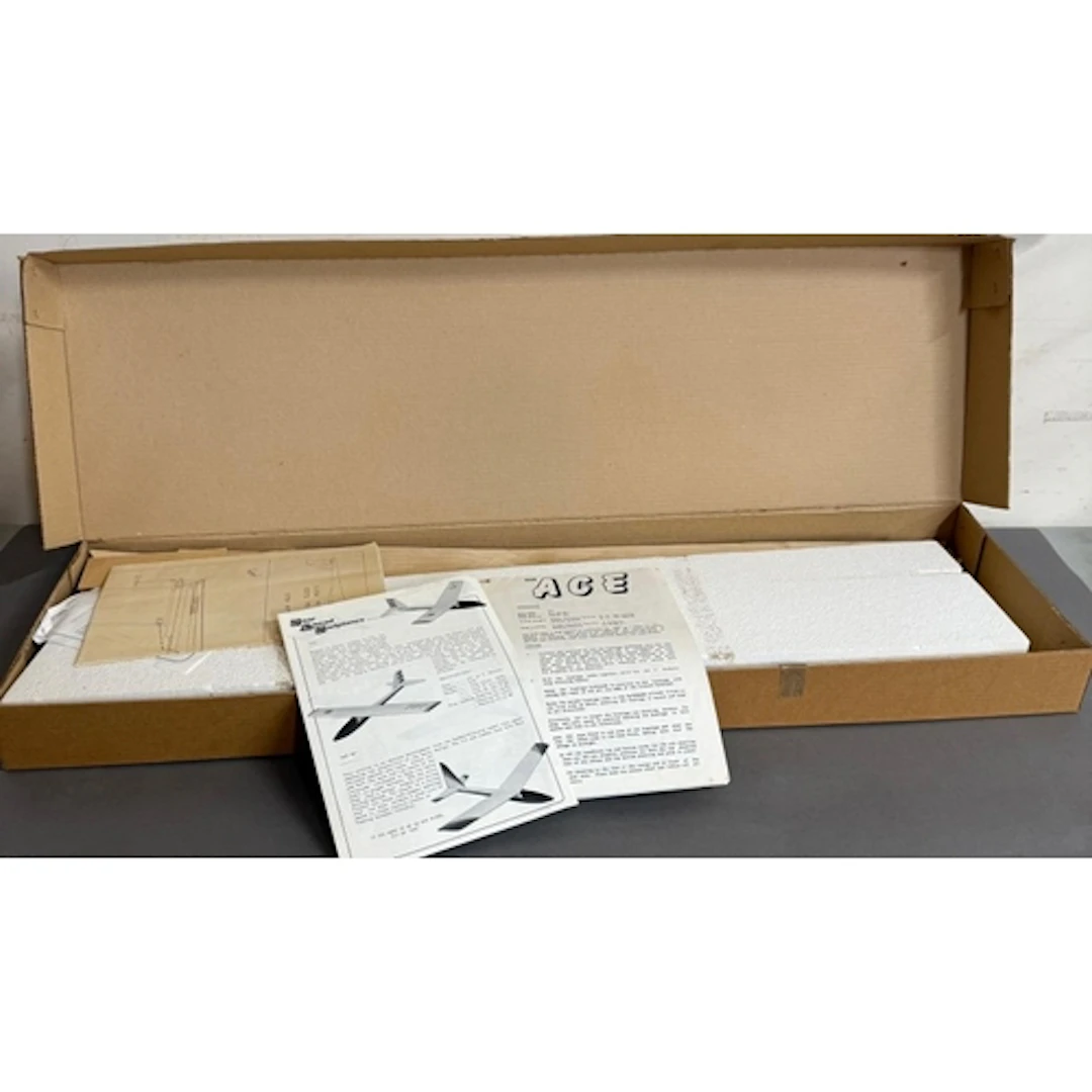 An SAS Ace model aeroplane kit. Boxed and with assembly inst...