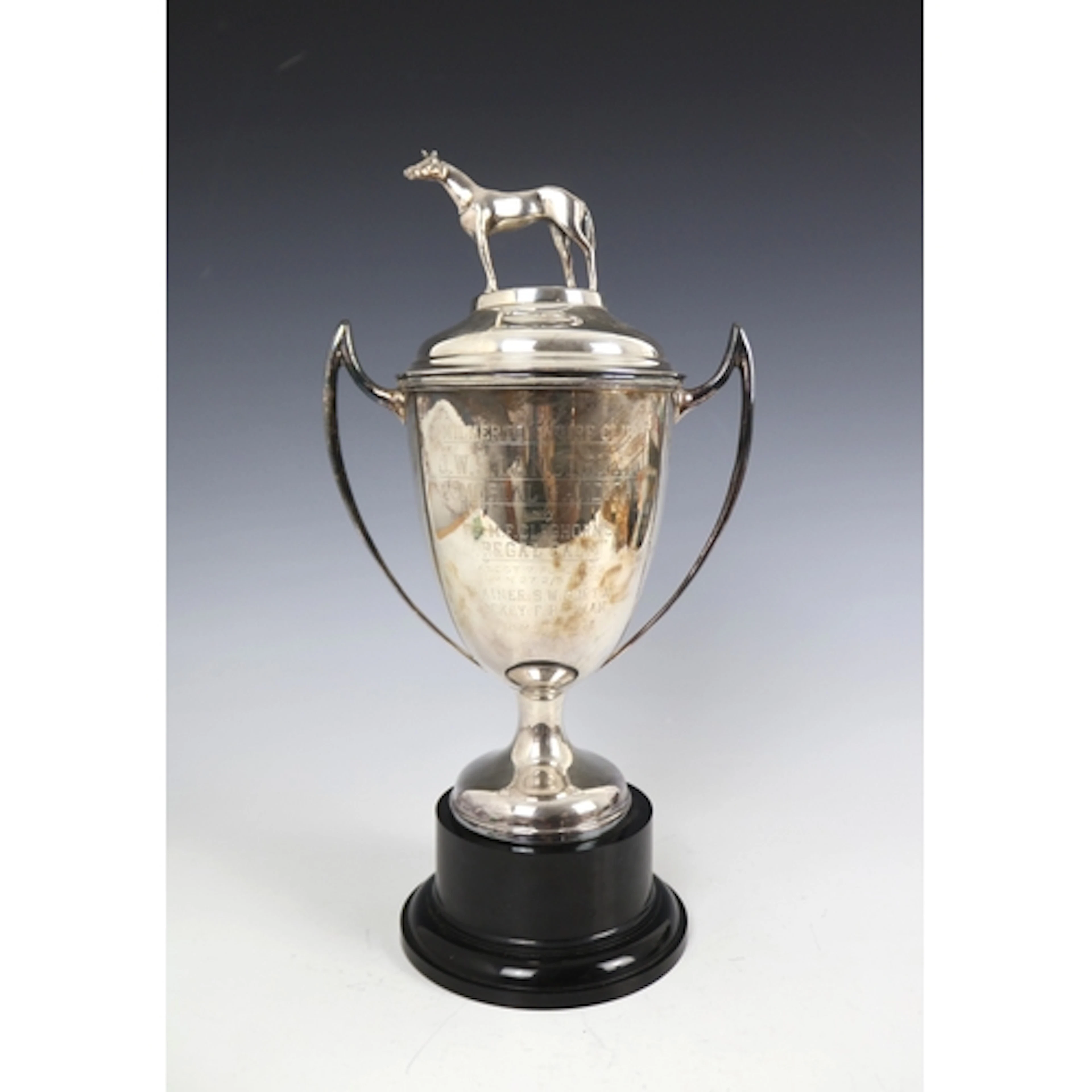 A large silver racing trophy 'The Milnerton Turf Club', Emil...