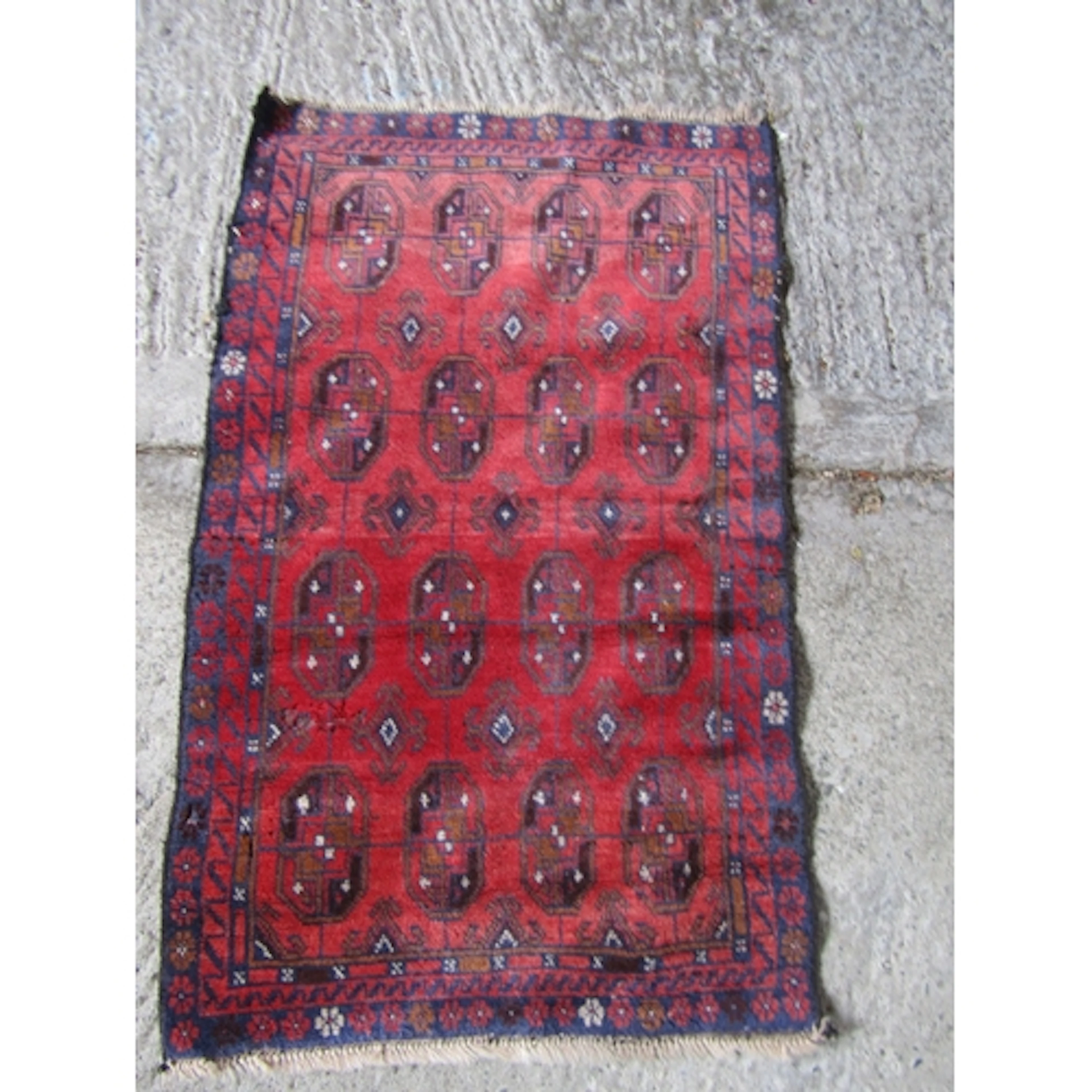 Antique Persian Pure Wool Rug Burgundy Ground Approximately ...