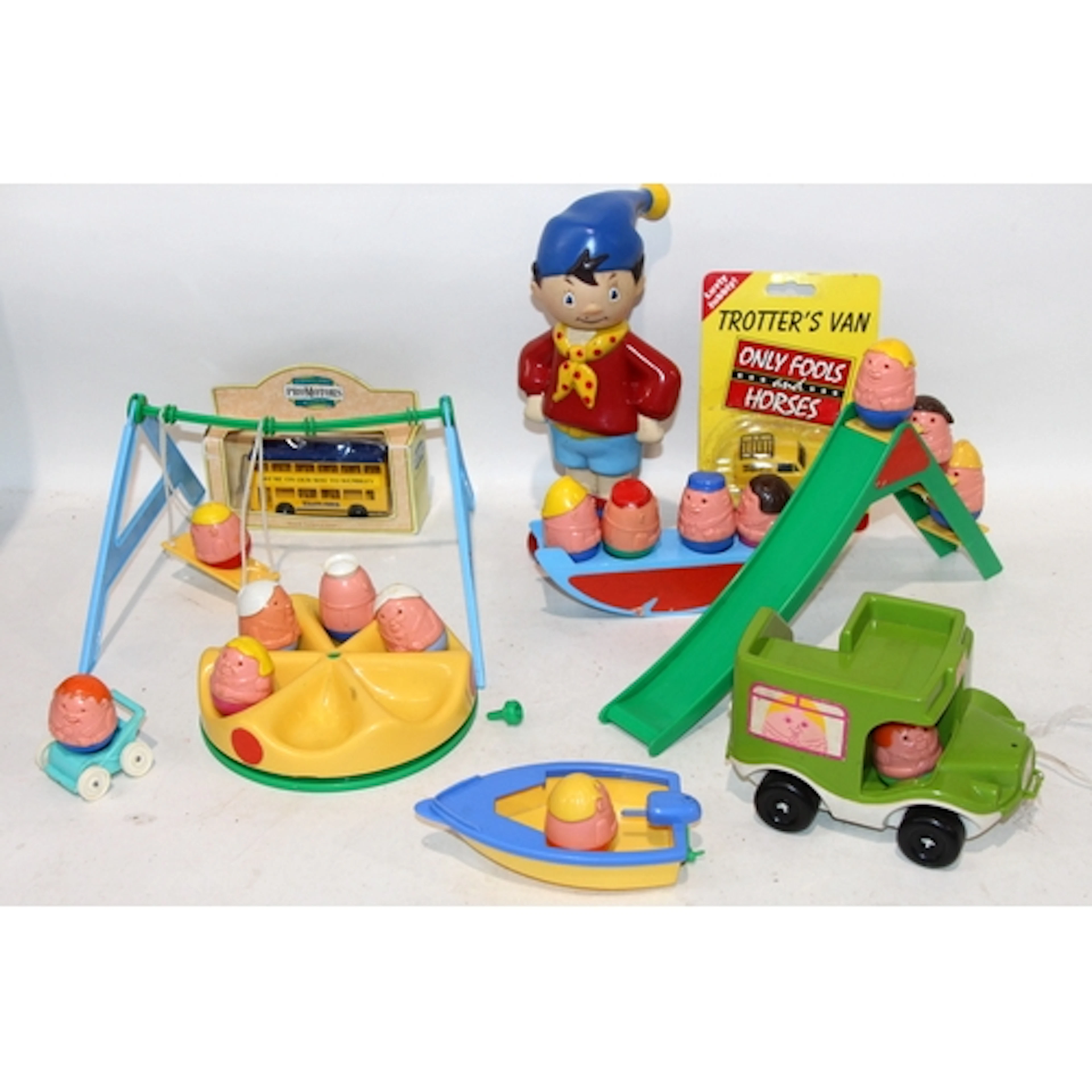 Vintage Weebles playground set c/w other vintage toys
