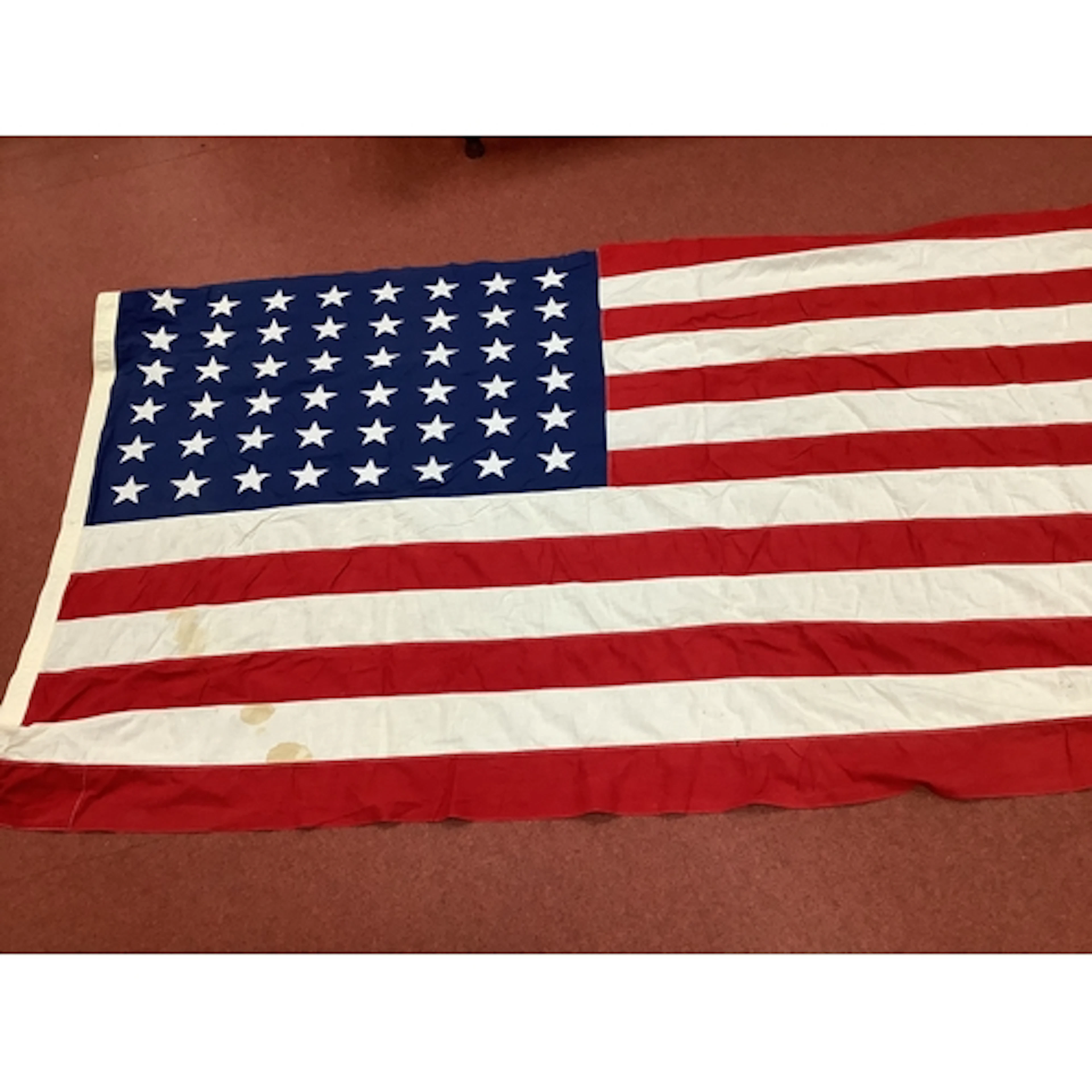 United States of America 48 Star National Flag, some holes a...