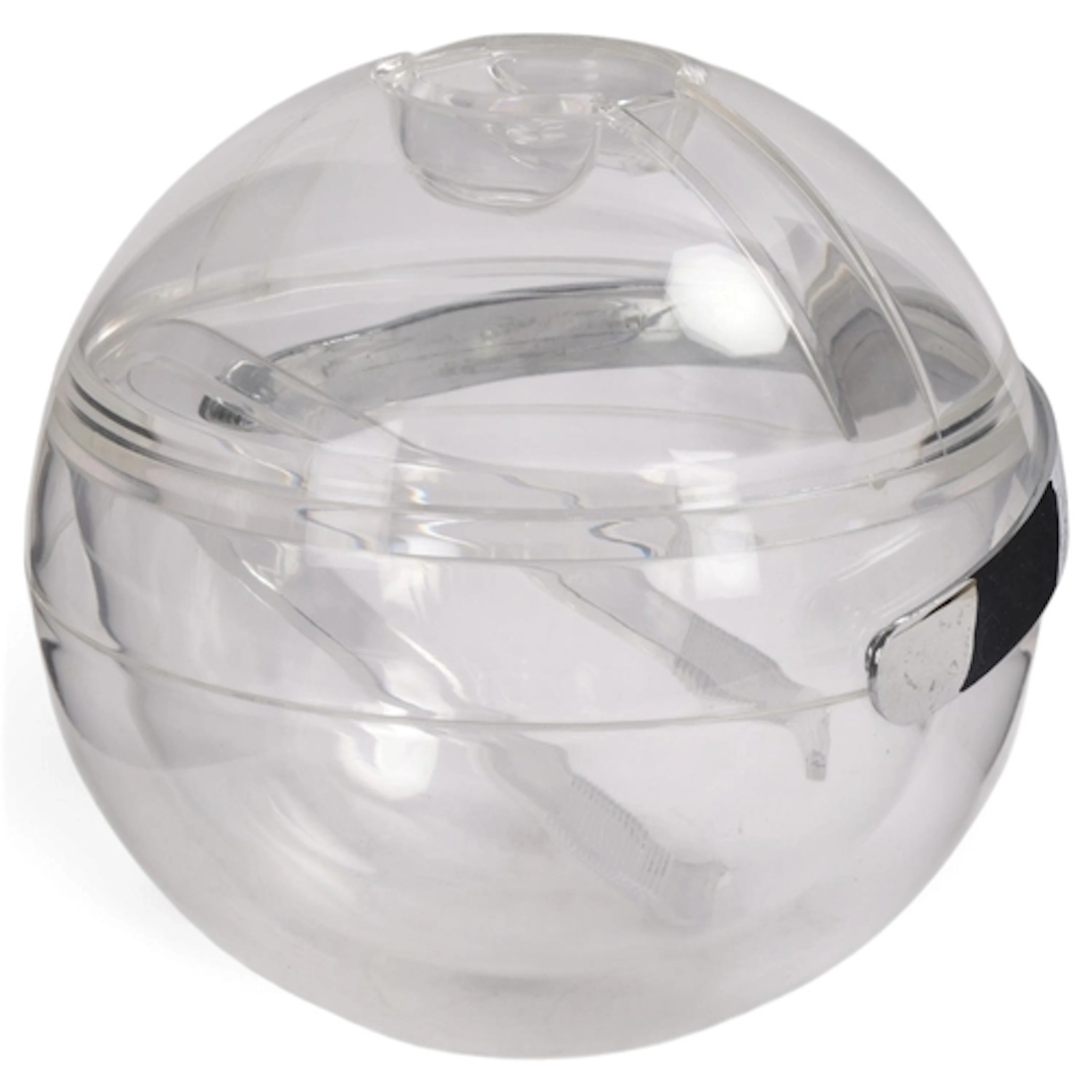 A Guzzini, Italy, "Happy Hour" acrylic ice bucket and tongs,...