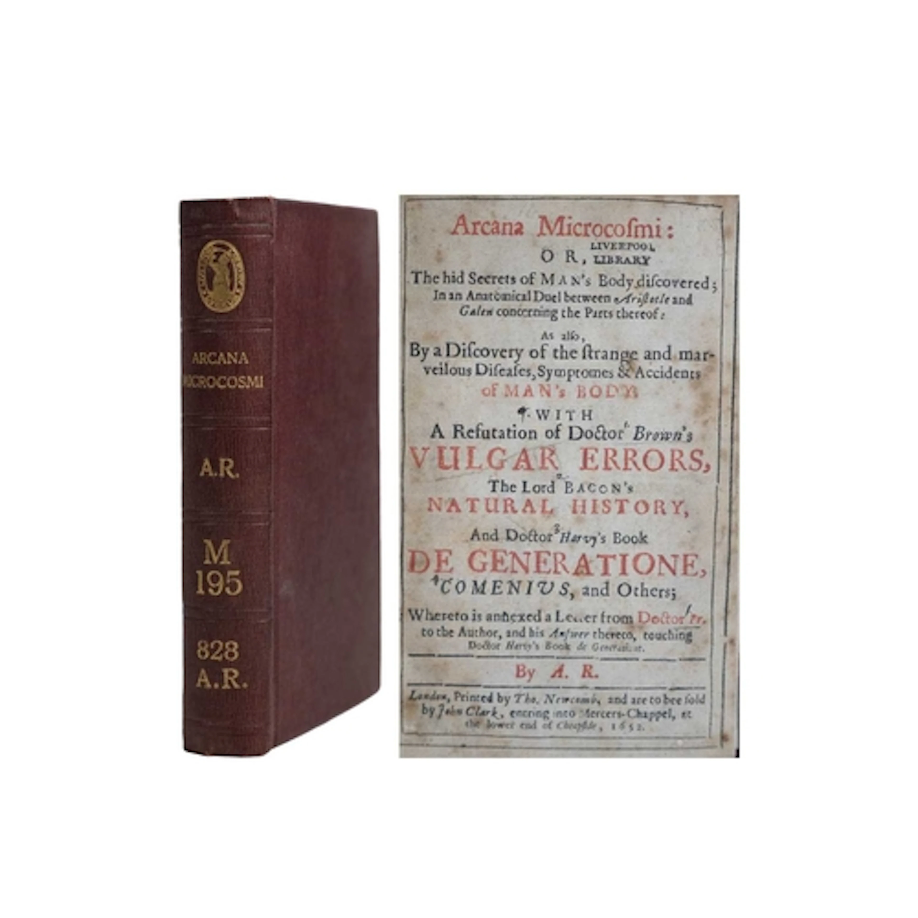 A[lexander] R[oss] Arcana Microcosmi: or, the Hid Secrets of...