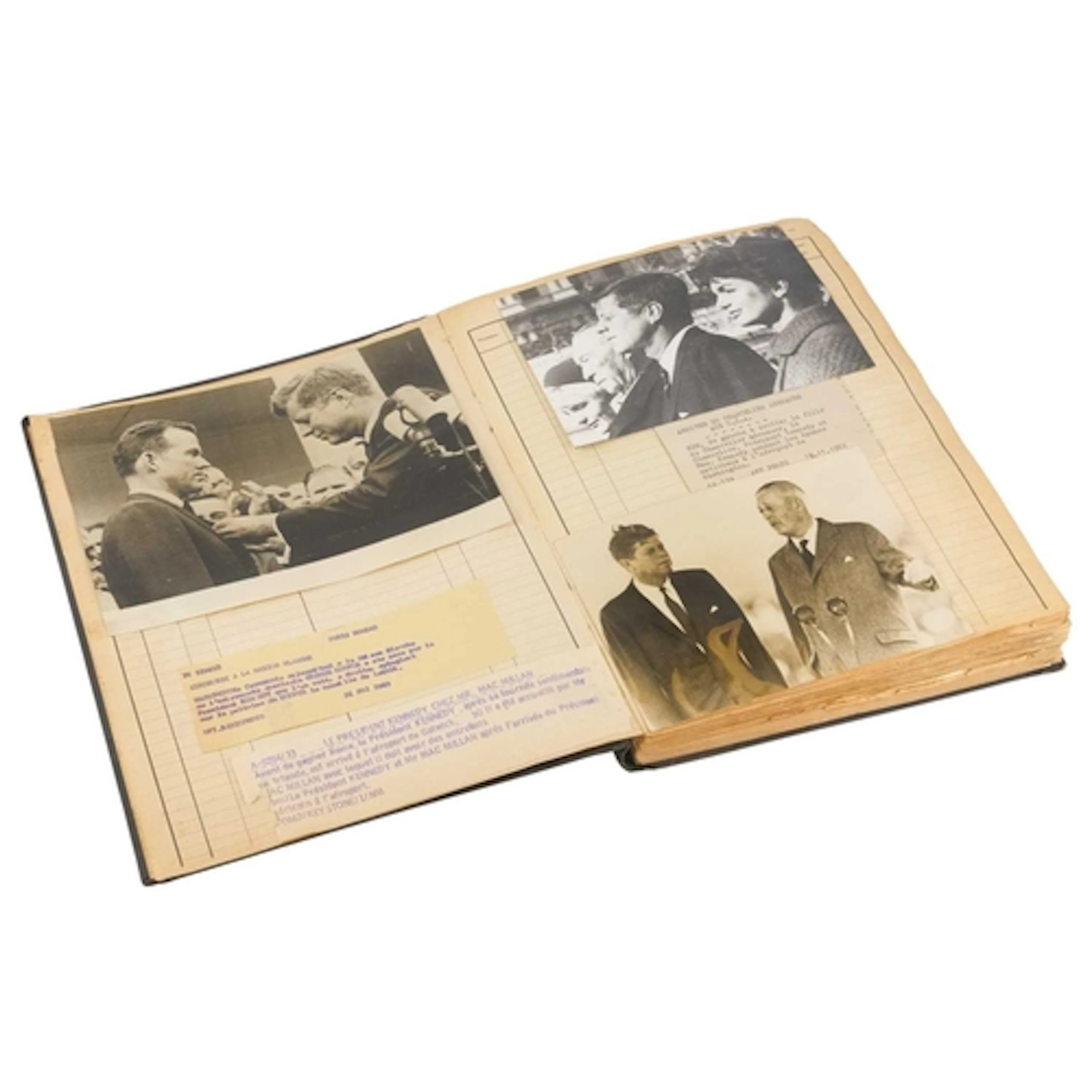 A 1960s album of French press photographs. A French journali...