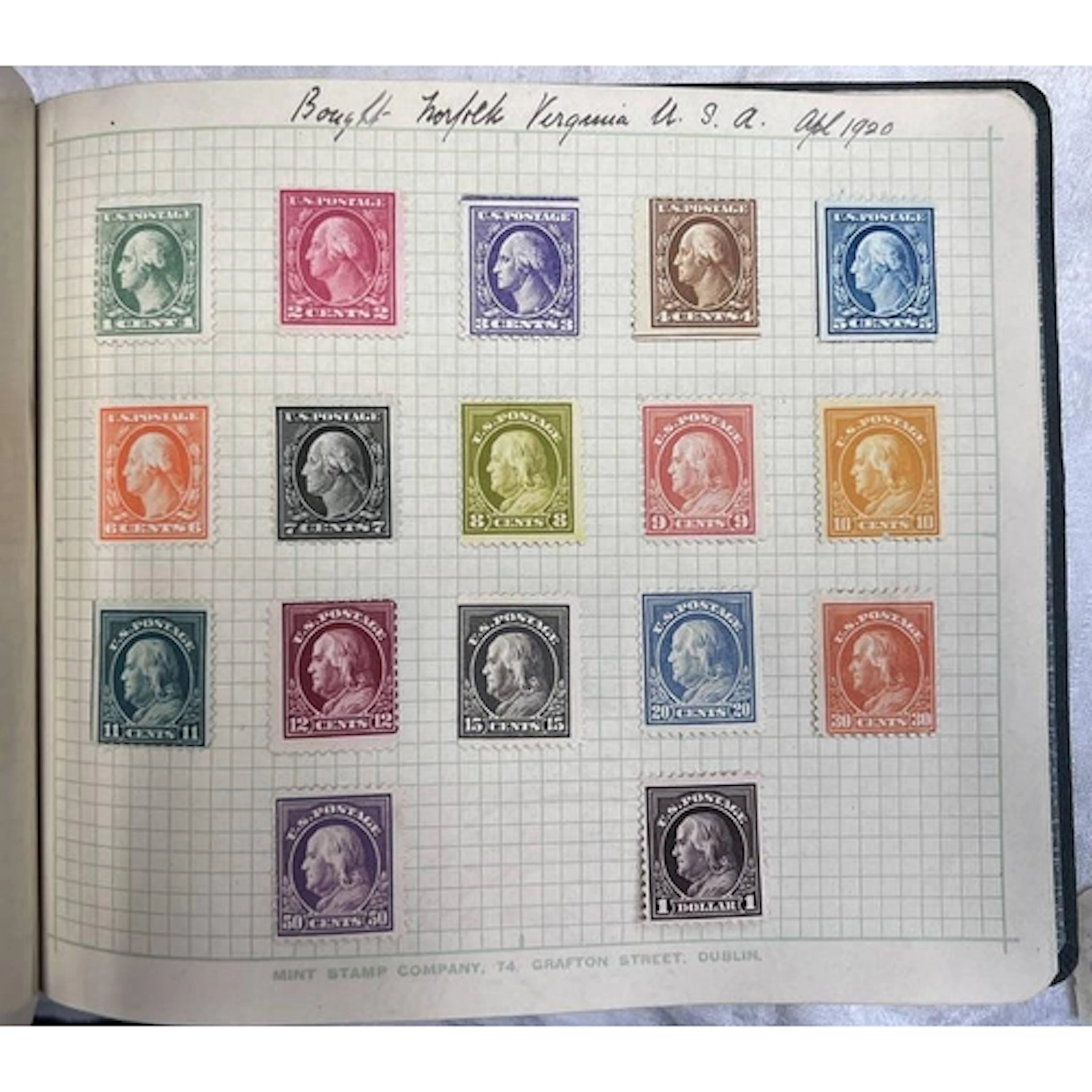 ALBUM OF WORLDWIDE STAMPS TO INCLUDE USA WITH WASHINGTON/FRA...