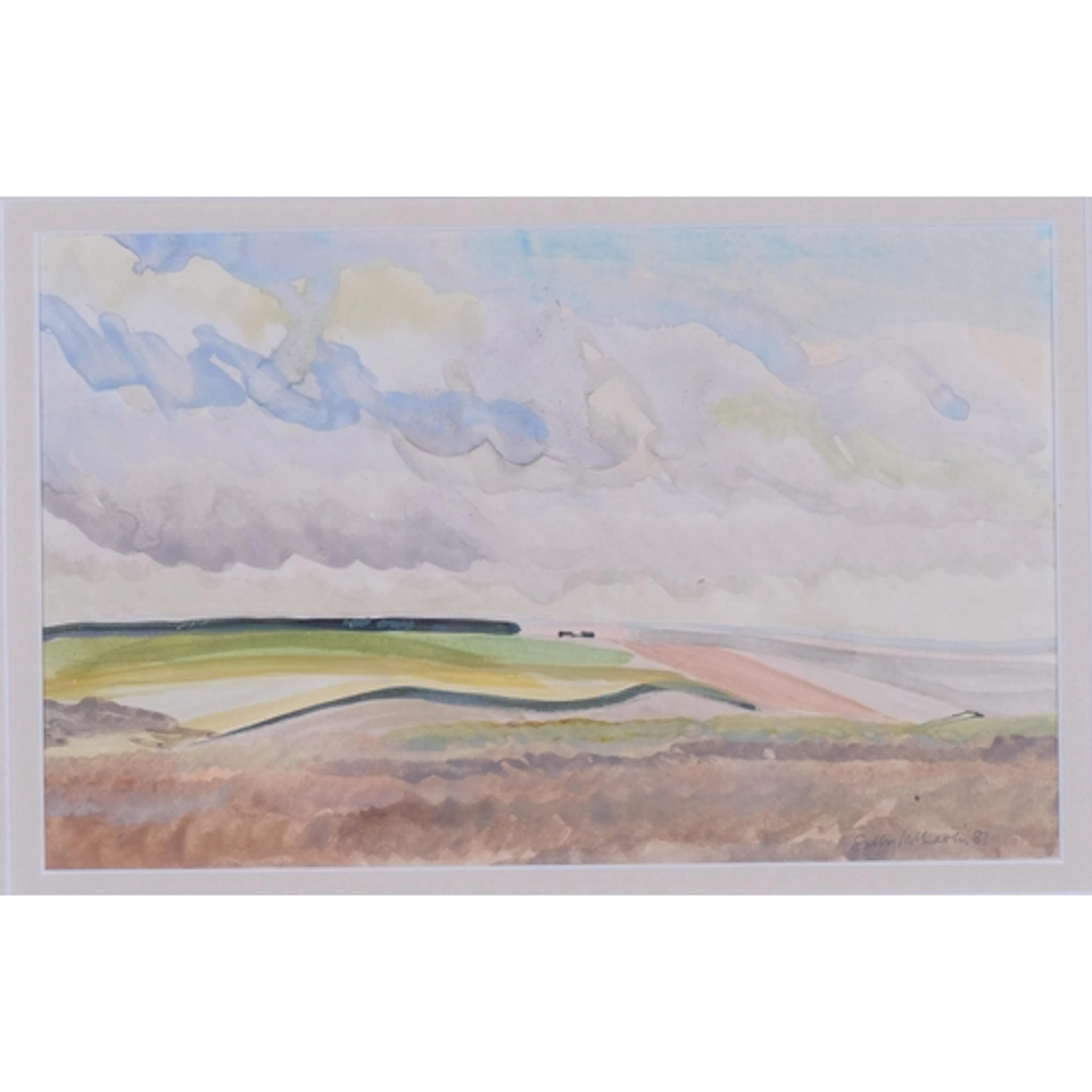 Sally McLaren (born 1936), landscape, 1981, watercolour, 13c...