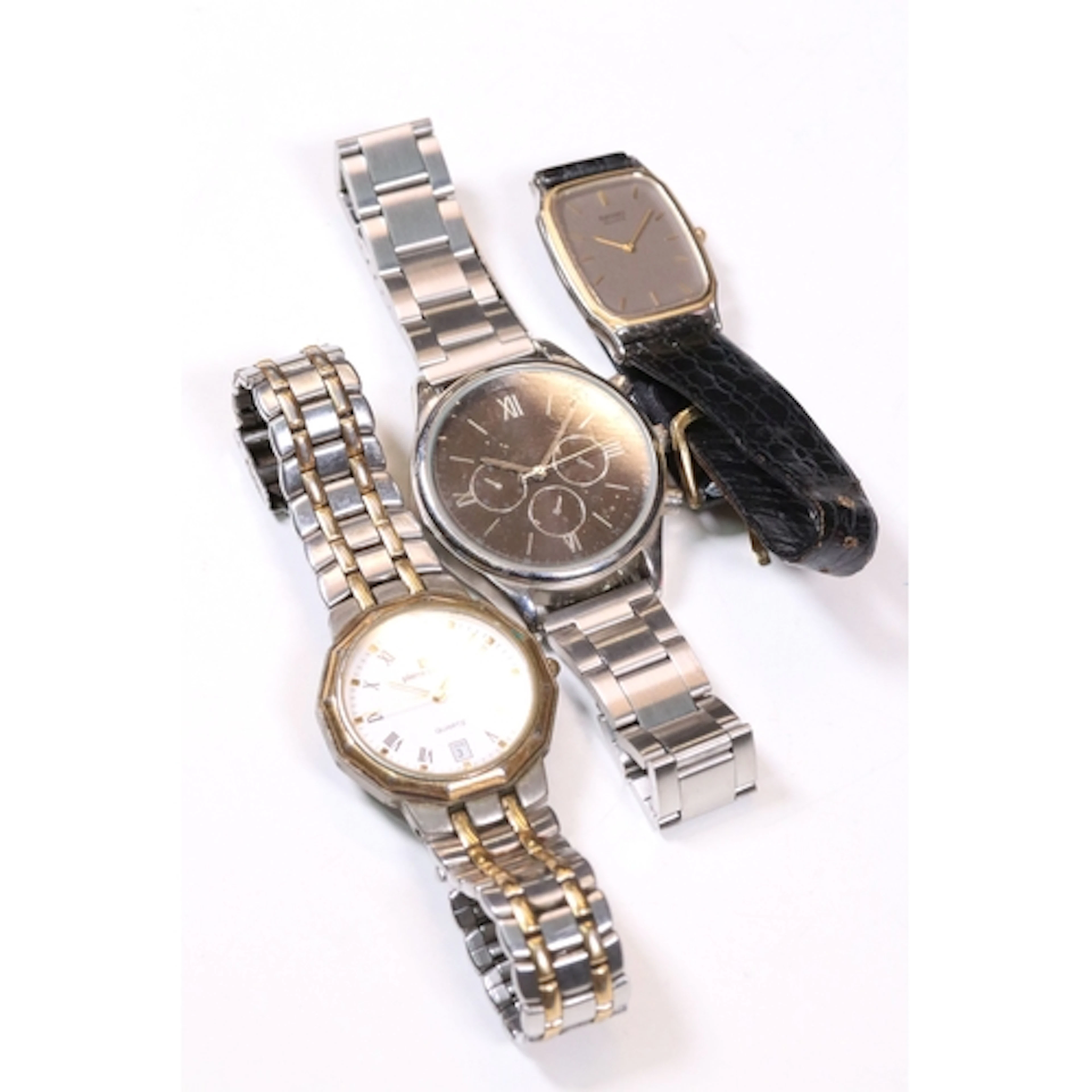Three gents wrist watches to include Pierre Cardin Quartz wa...