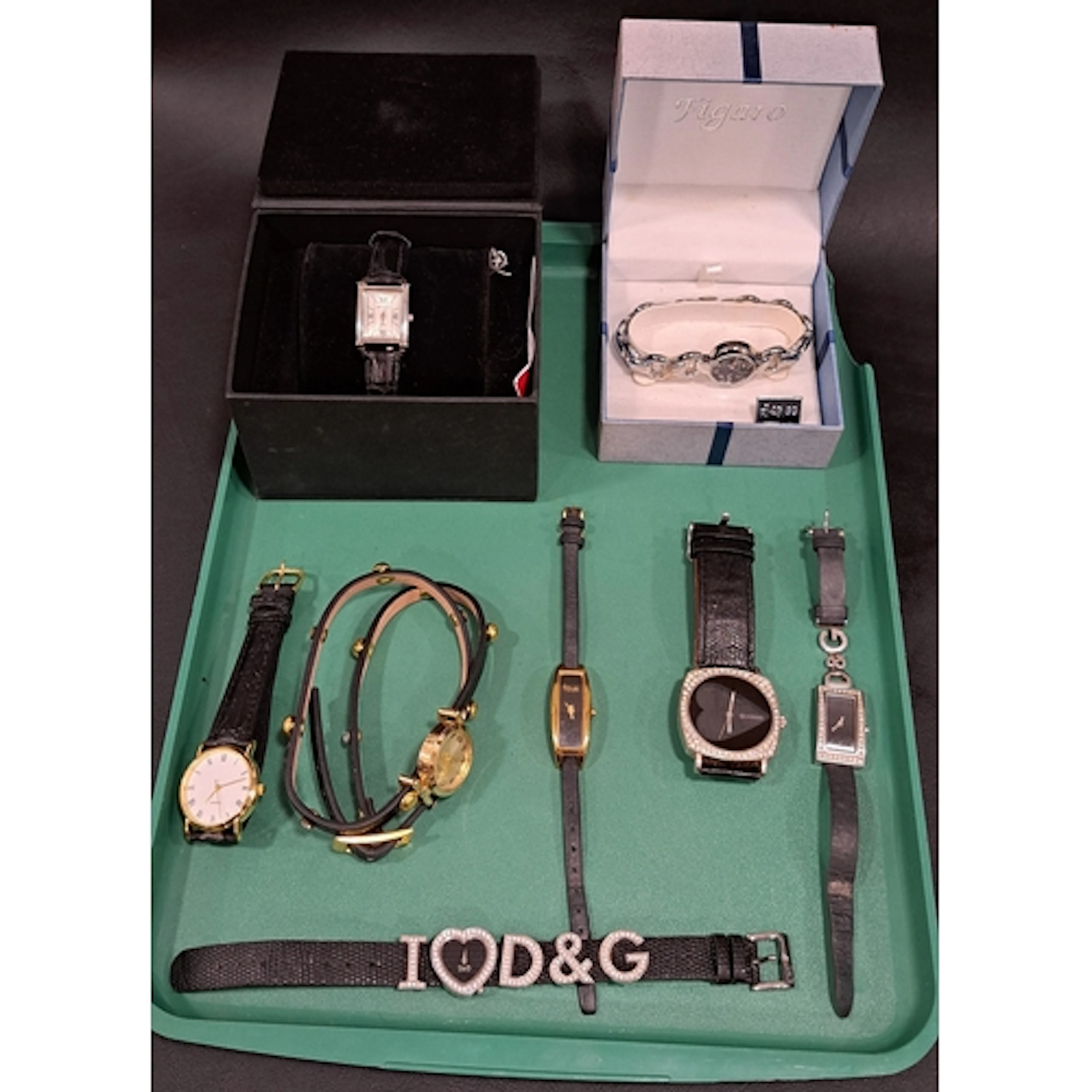 SELECTION OF LADIES FASION WRISTWATCHES including Pierre Car...