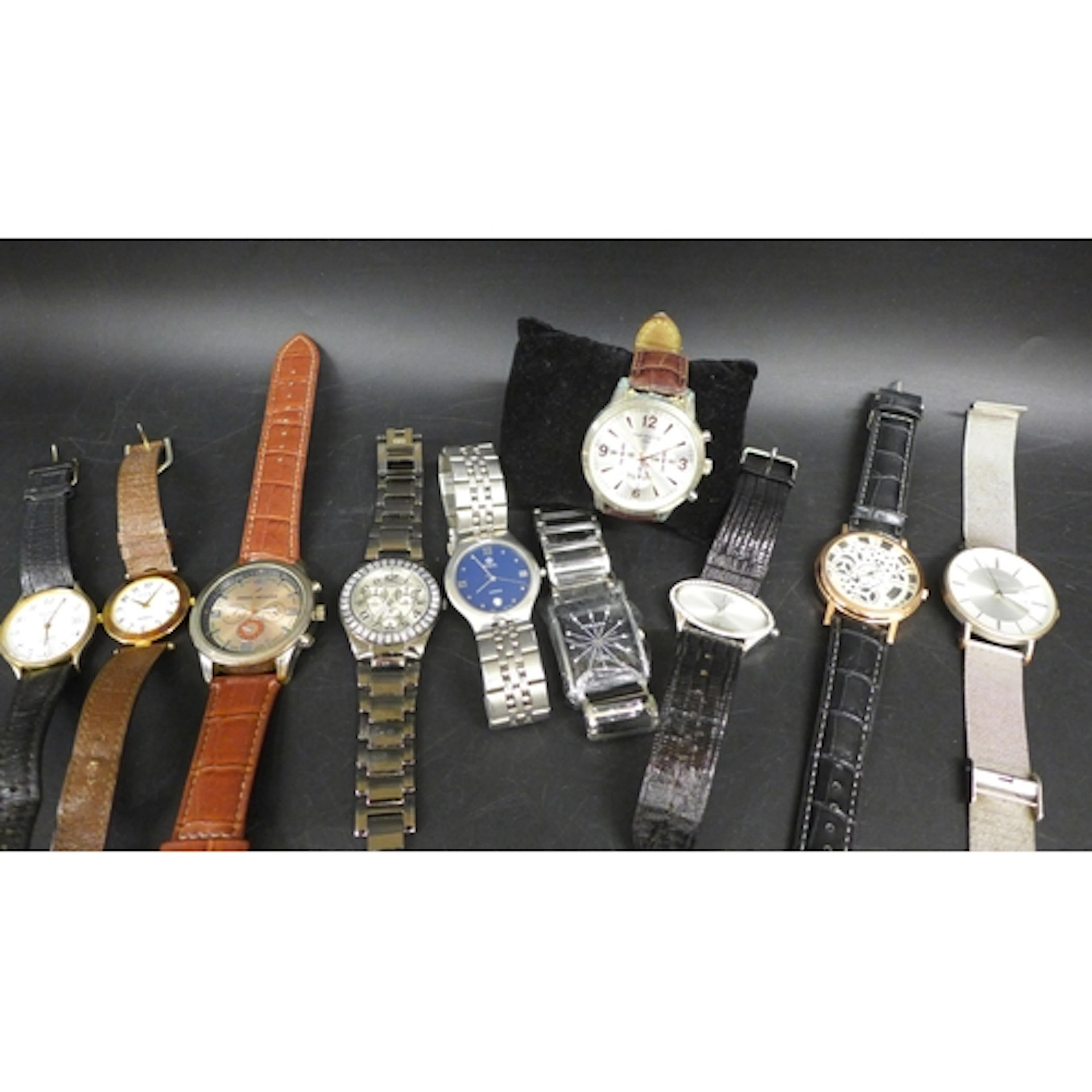 Ten watches including Rone, Hechter, Gossip, Torq, etc.