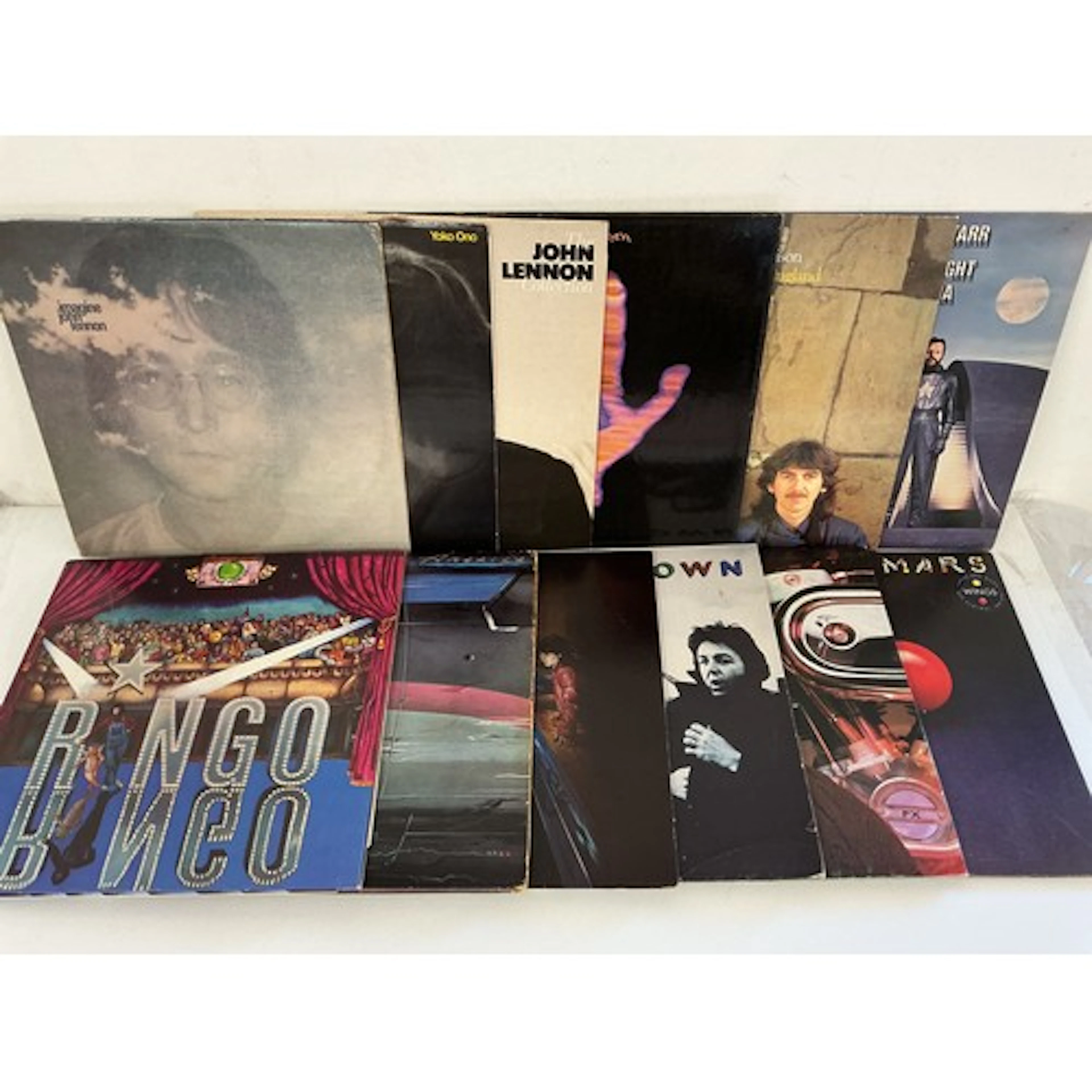 Twelve solo Beatles LPs comprising Living In The Material Wo...