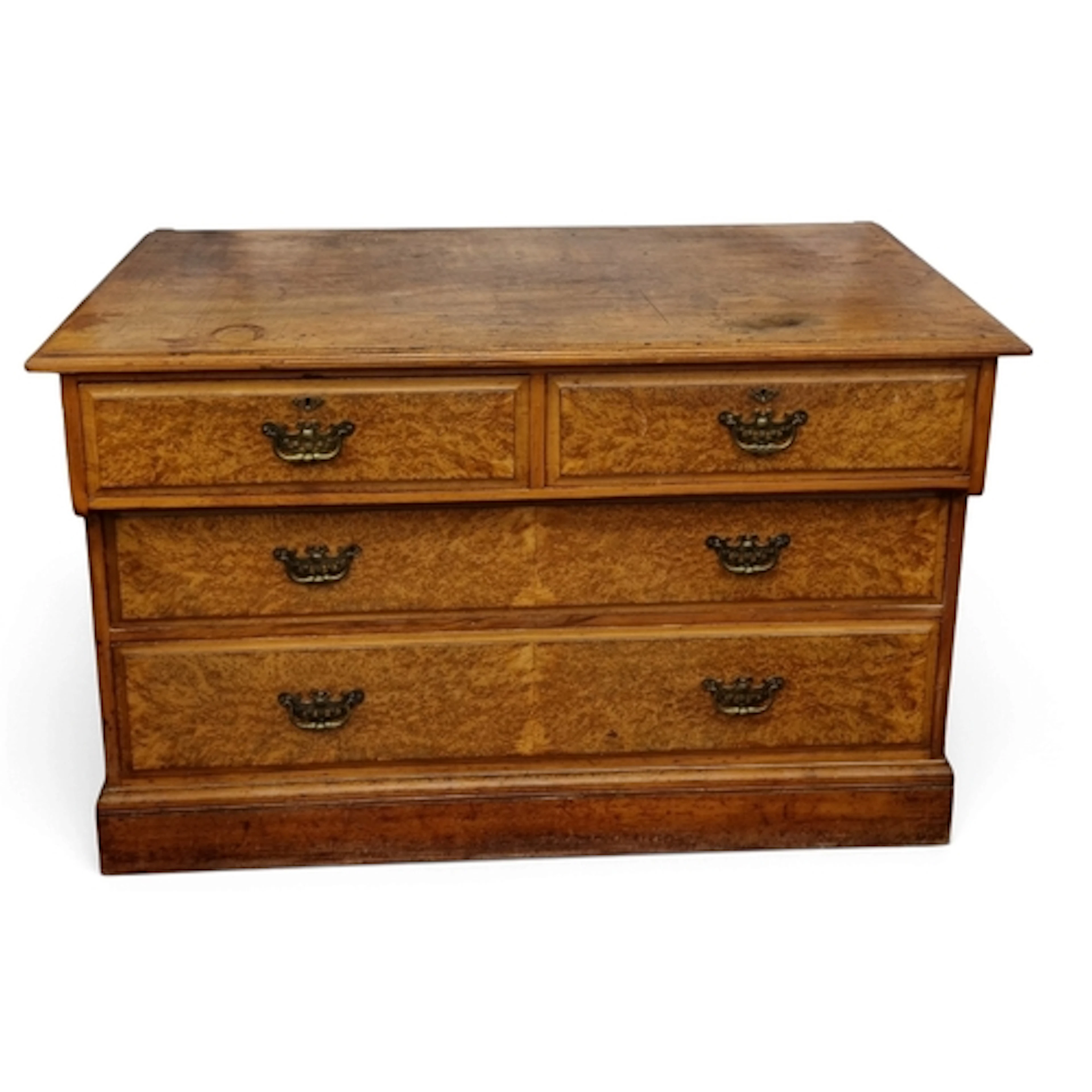 A 19th Century Walnut and Burr Walnut Chest of Drawers of lo...