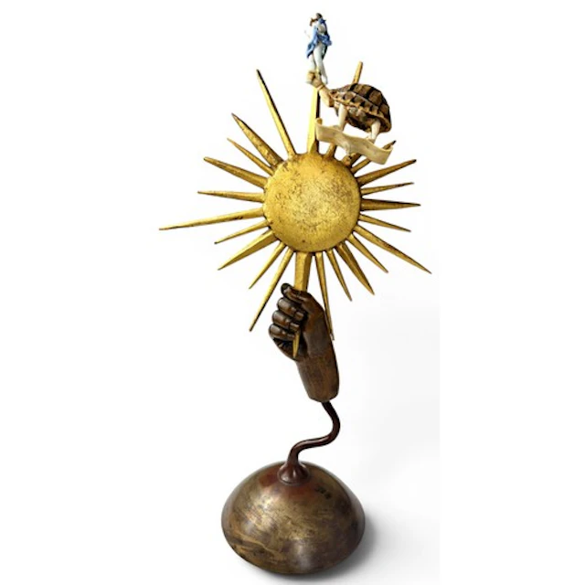 Robert Barley (British, 1945-2018) a surrealist mixed media ...