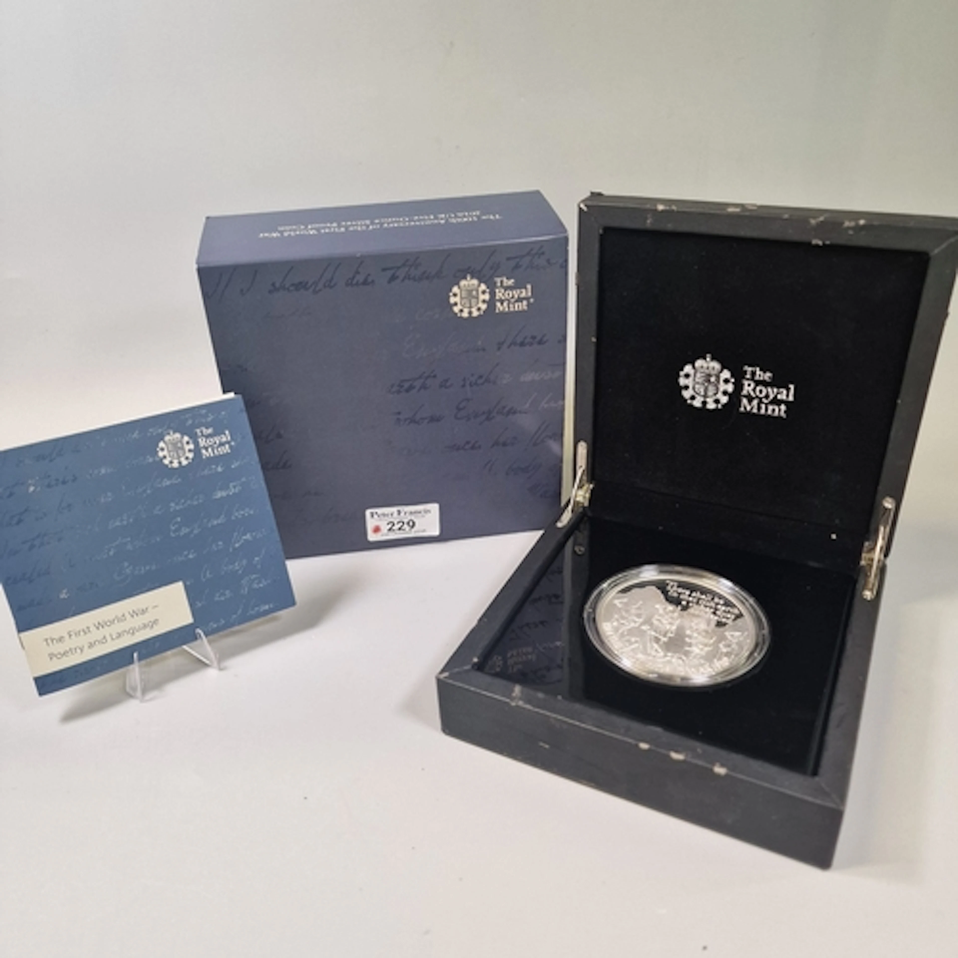 Royal Mint 2016 First World War centenary five-ounce silver ...