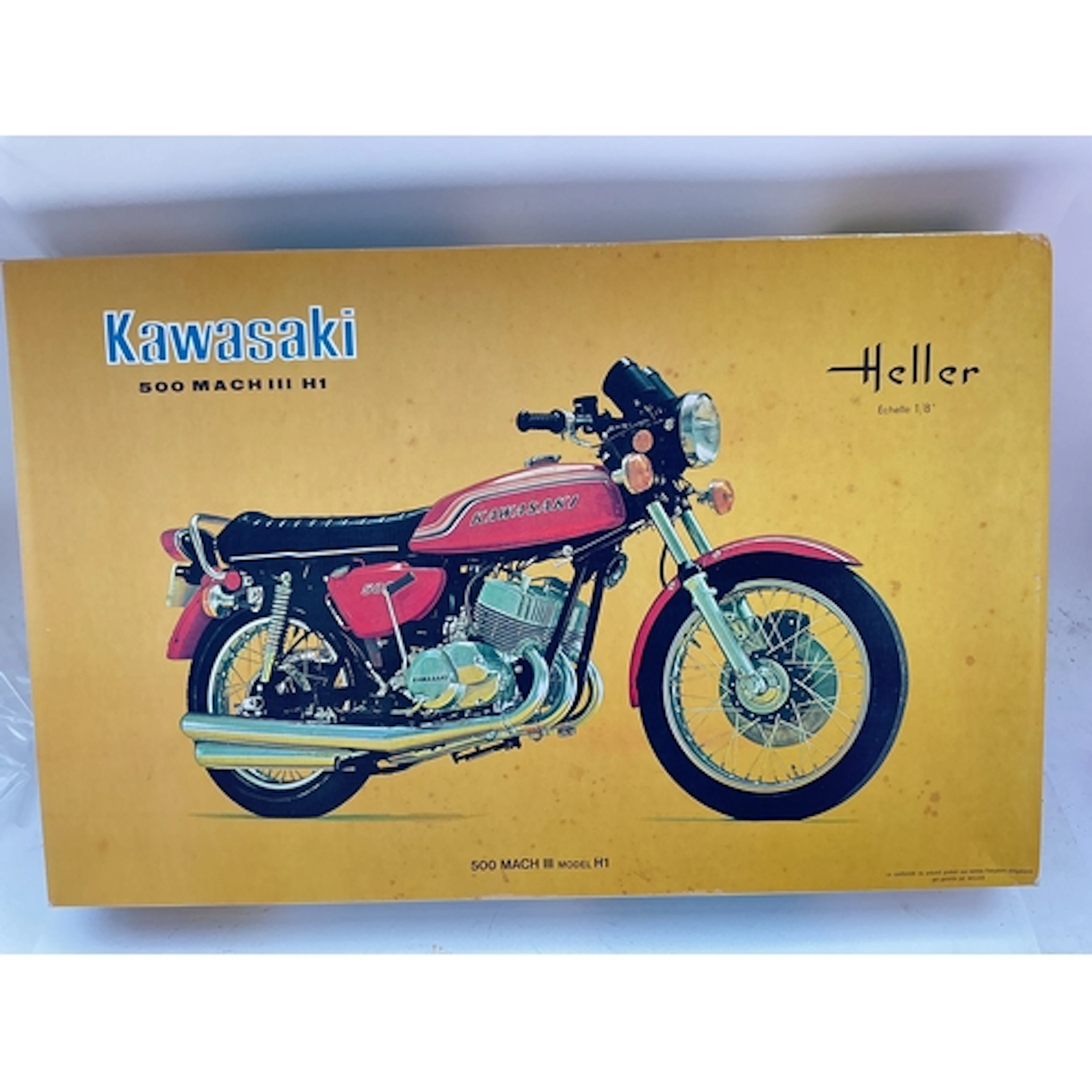 A Boxed Heller Kawasaki 500 Mach III H1 Motorcycle Model Kit...
