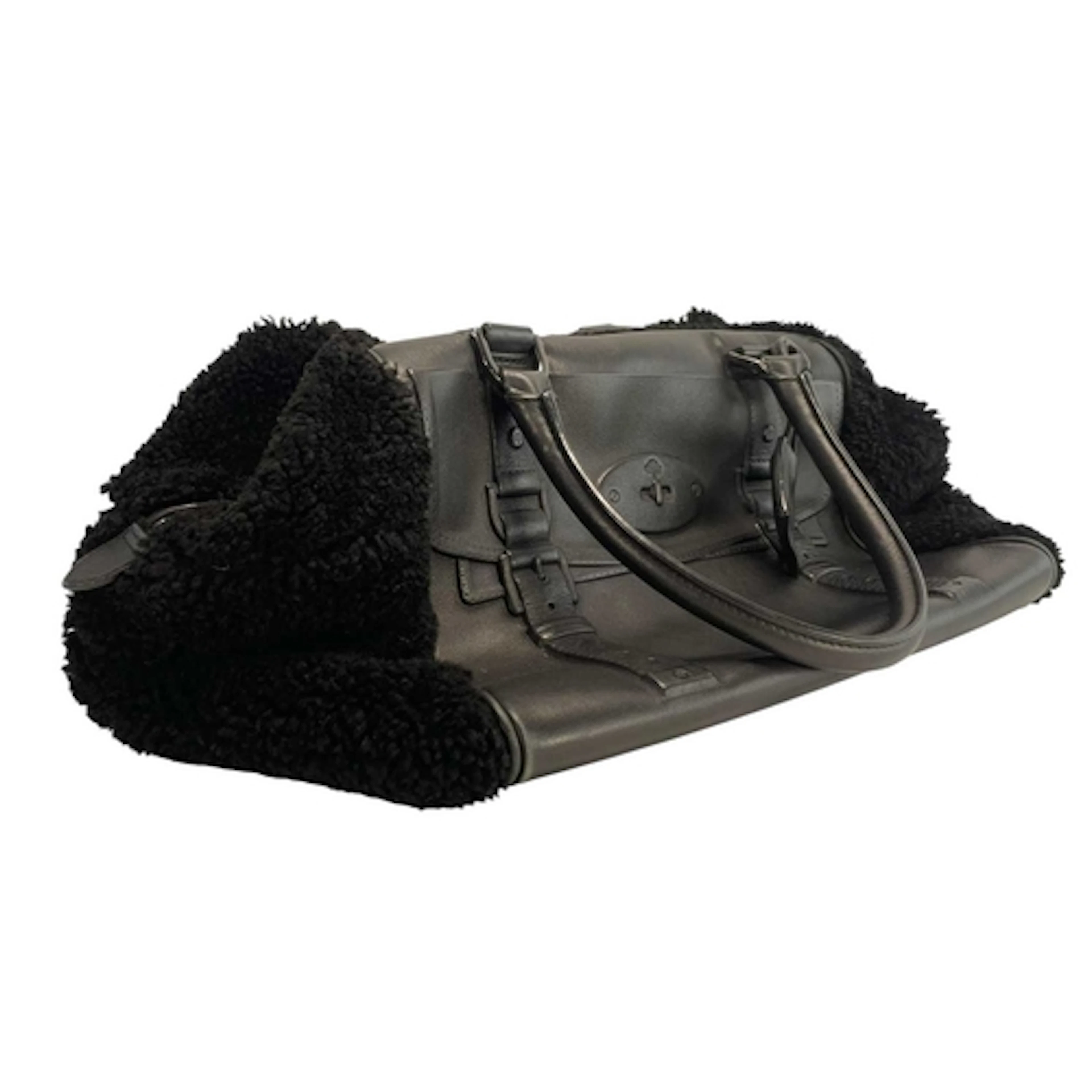 Mulberry - Maisie Clipper - a Black Shearling Sheepskin hand...