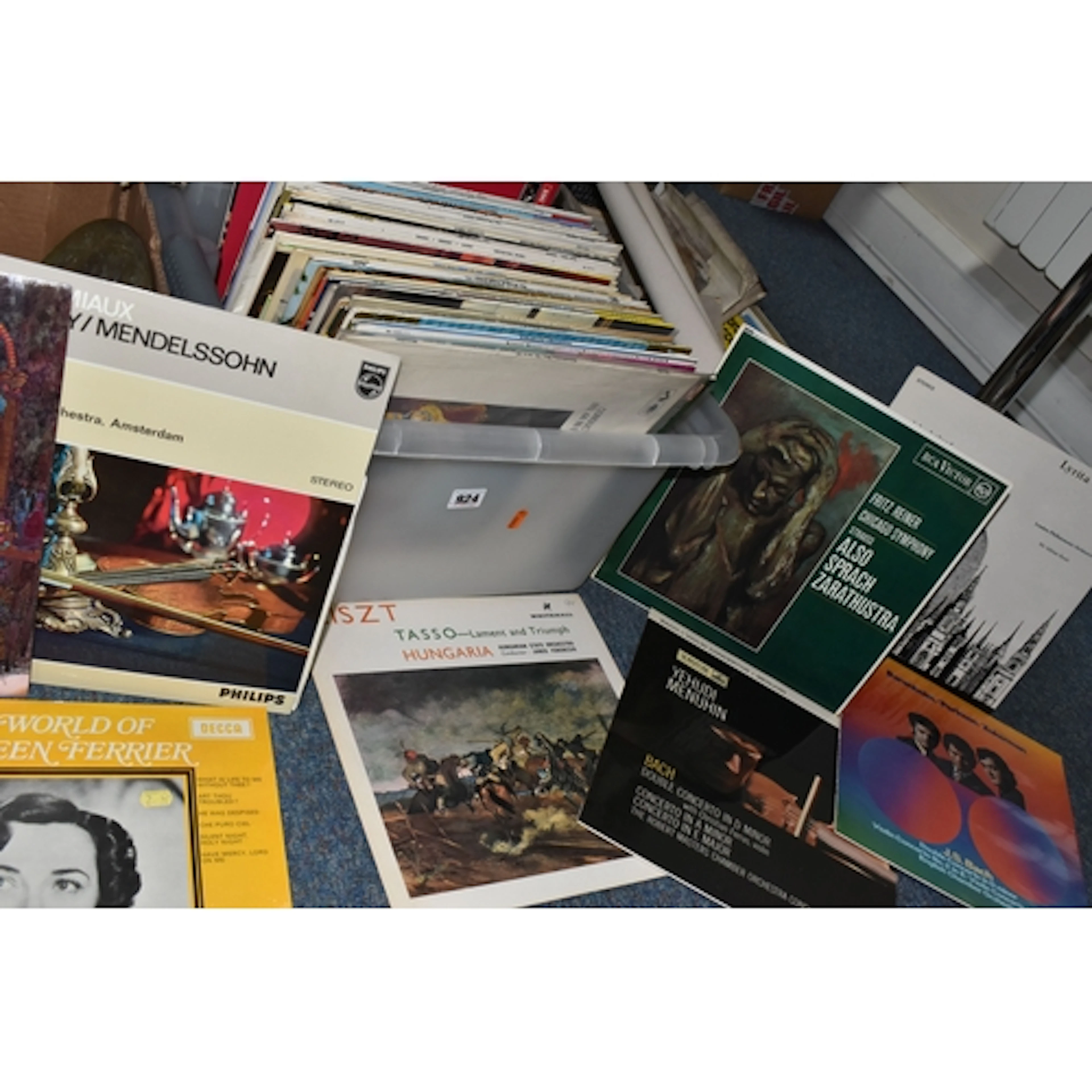 TWO BOXES OF RECORDS, approximately one hundred and fifty LP...