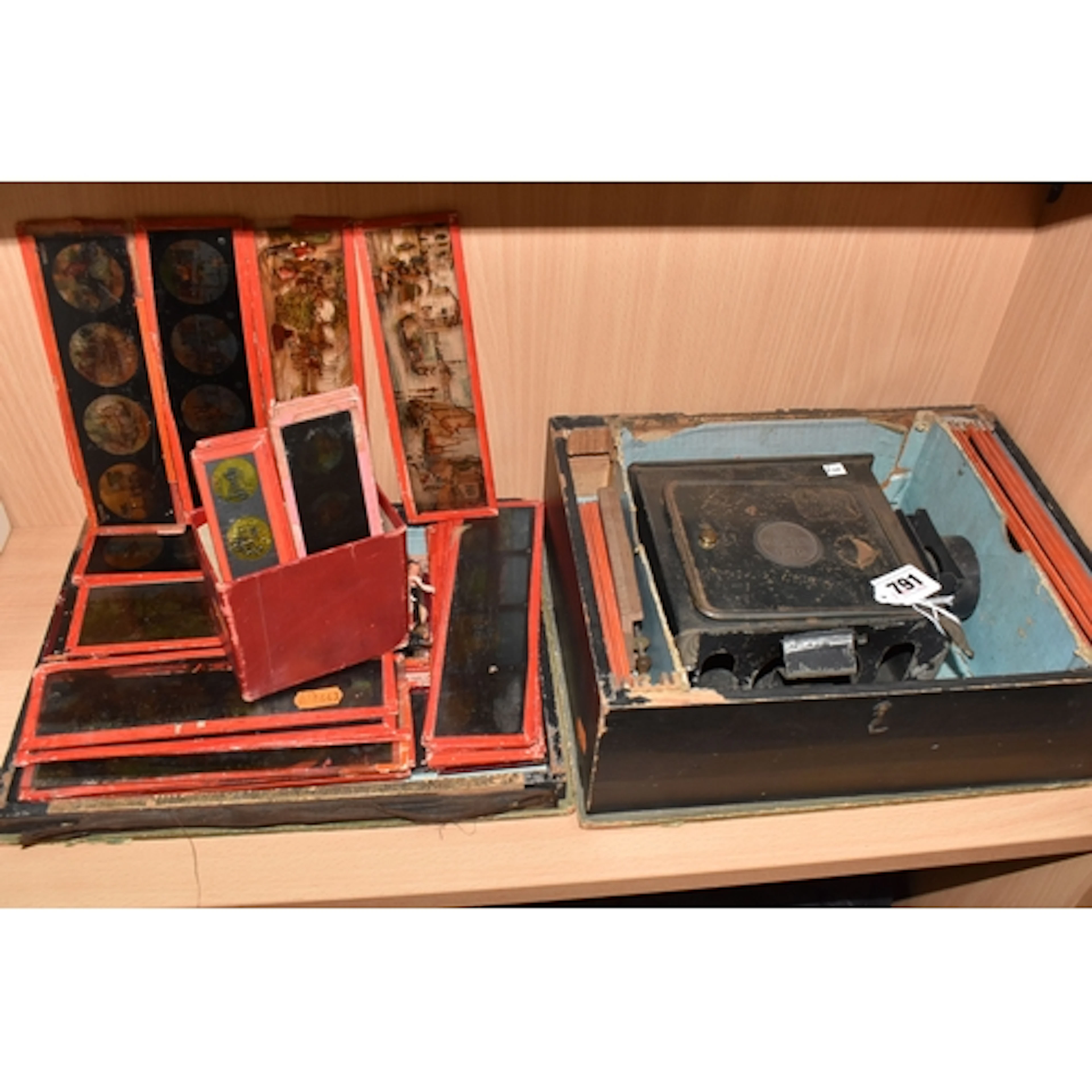 A boxed Ernst Plank antique toy Magic Lantern Projector, the...