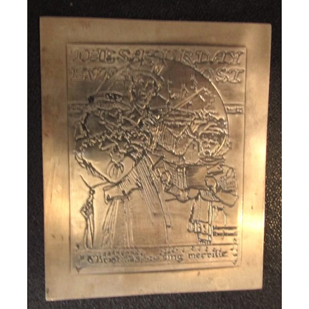 Sterling Silver Norman Rockwell (1894-1978) Saturday Evening...