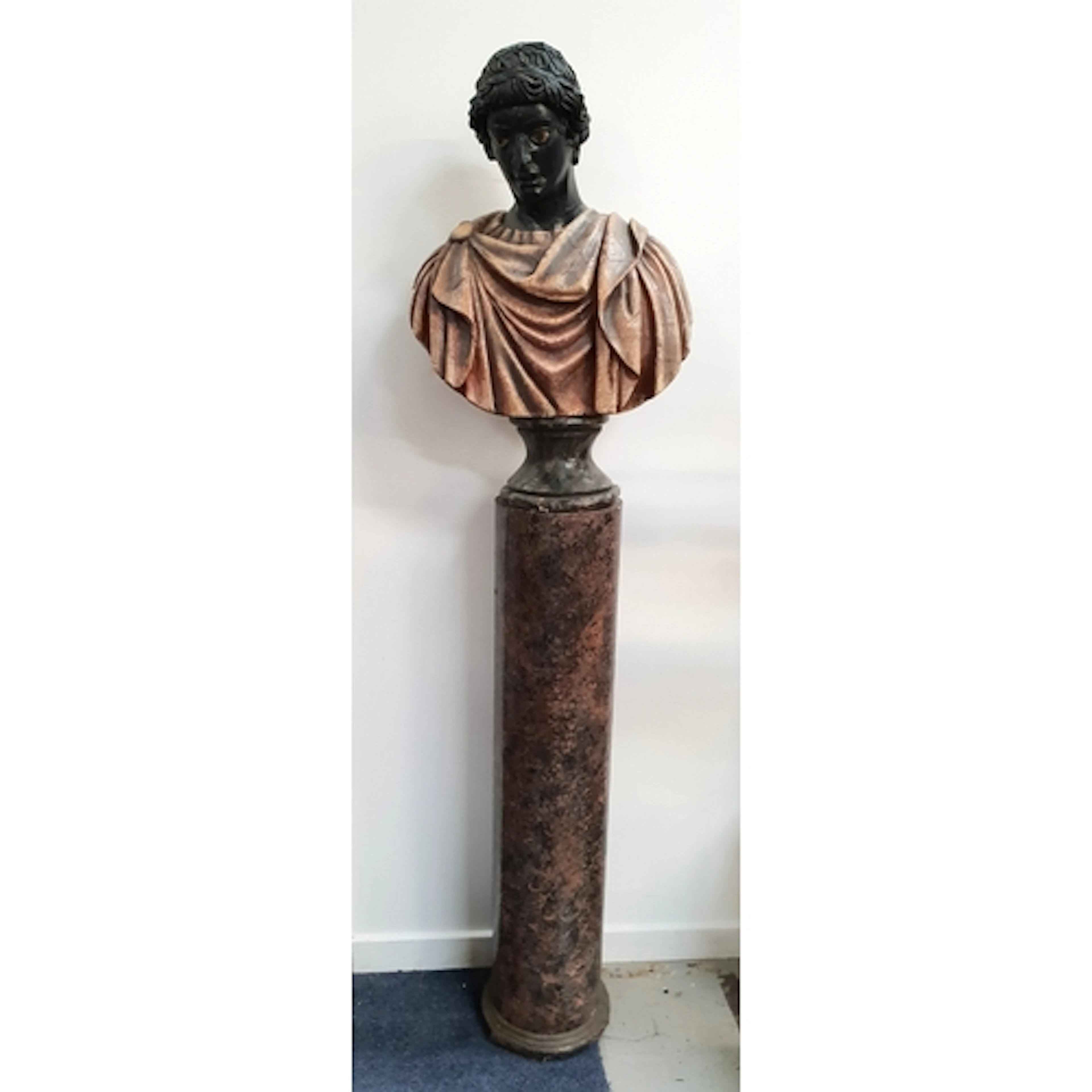 UNUSUAL SCOTTISH OPERA PROP - PAINTED PAPIER MACHE OVER POL...