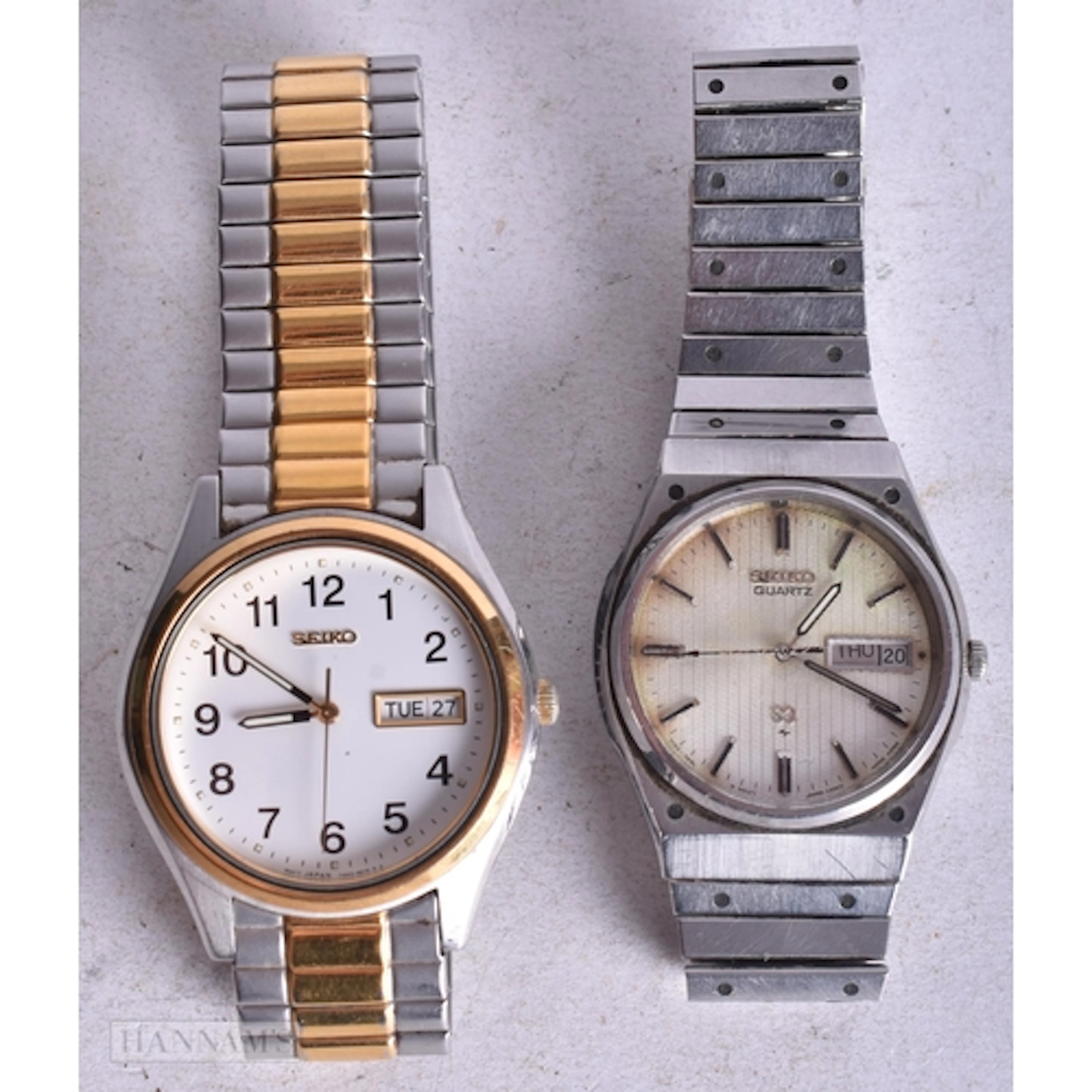 Two Seiko Fashion Watches with Expanding Straps. Not workin...