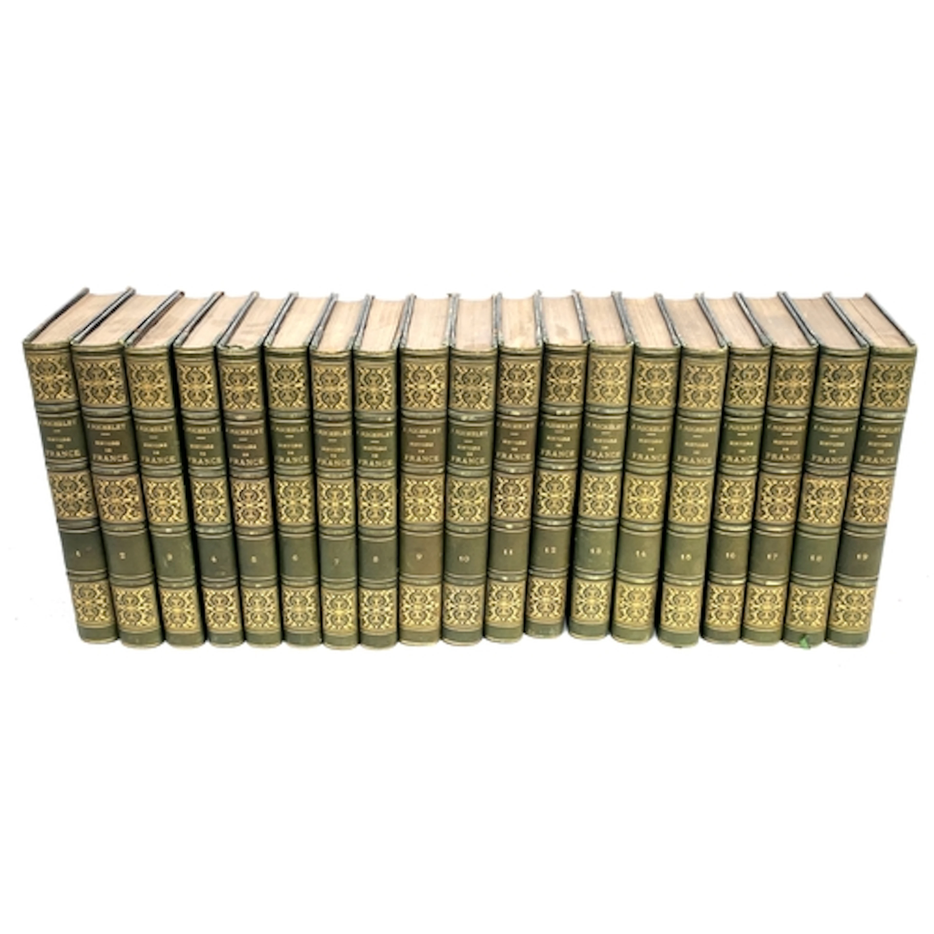 BINDINGS IN FRENCH. Very decorative. MICHELET, J., 'Histoire...