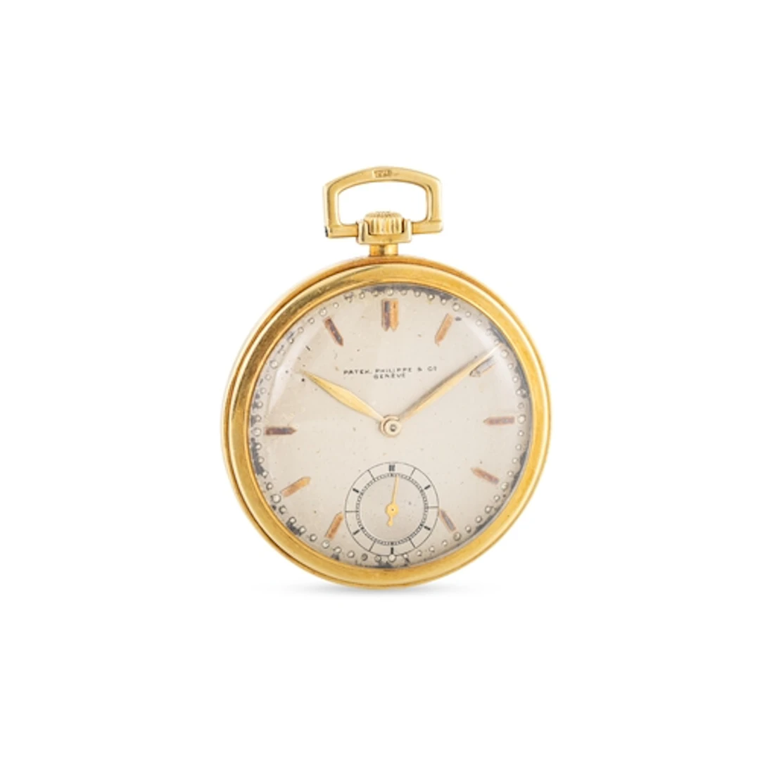 A PRE-WAR 18CT GOLD OPEN FACE POCKET WATCH, by Patek Philipp...