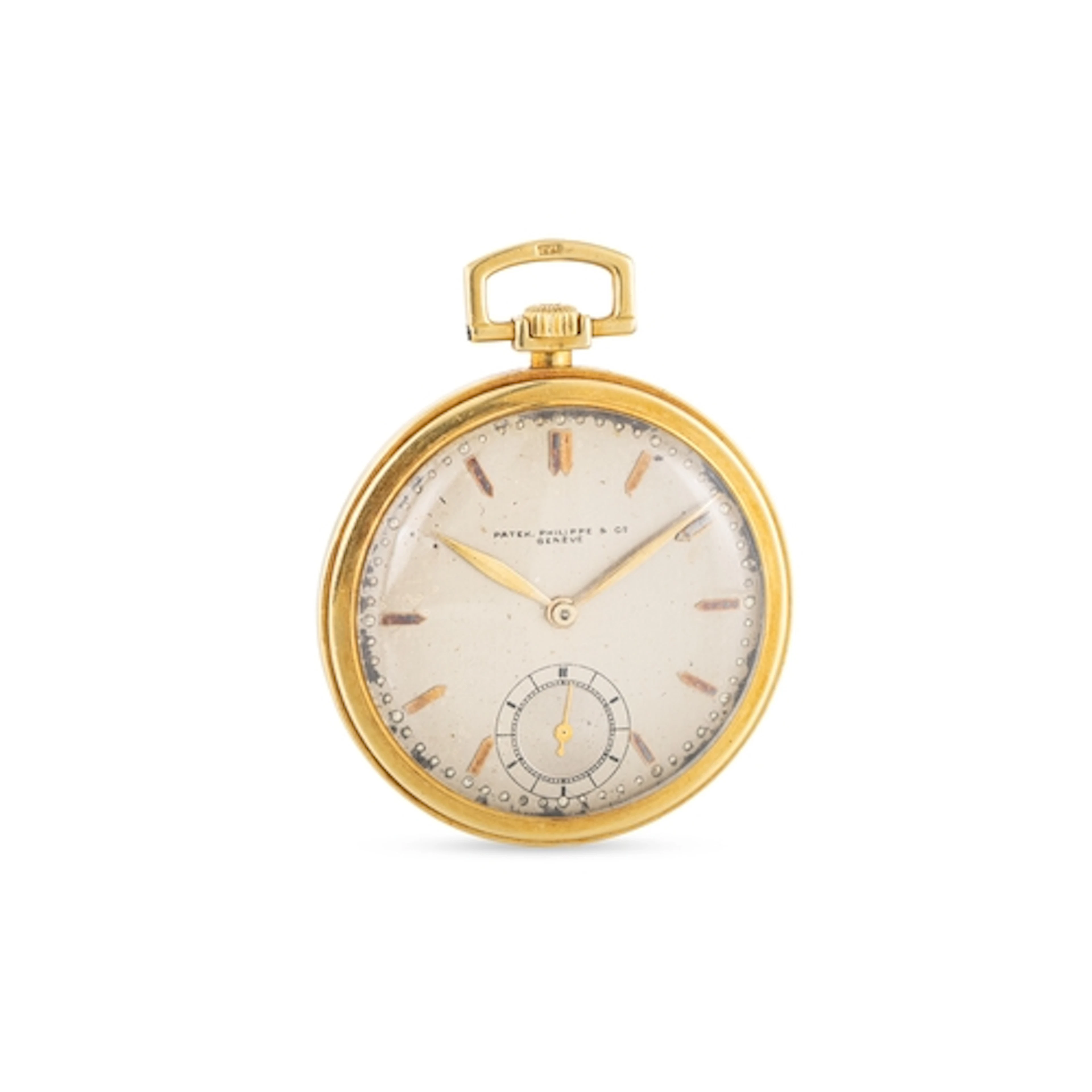 A PRE-WAR 18CT GOLD OPEN FACE POCKET WATCH, by Patek Philipp...