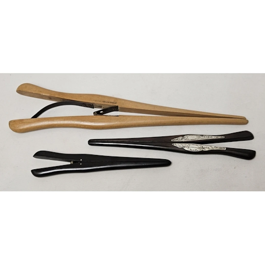 Pair Ebony Glove Stretchers, pair ebony glove stretchers wit...