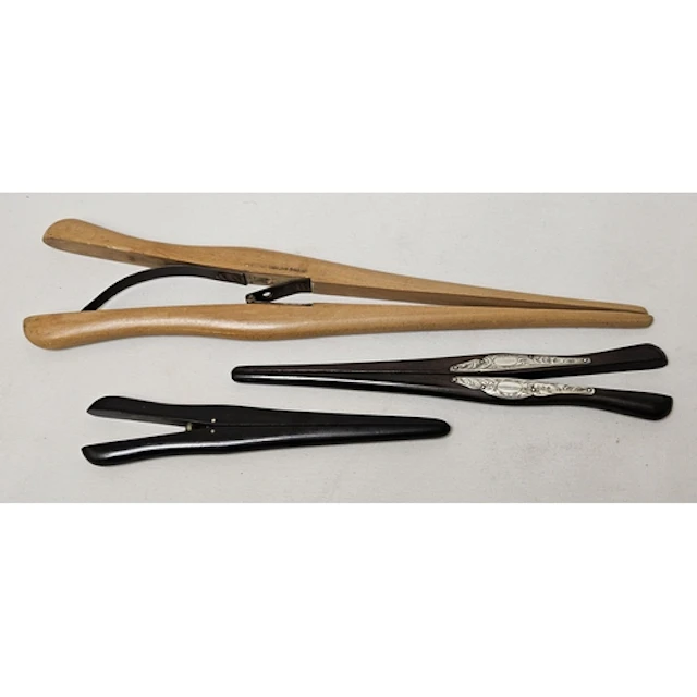 Pair Ebony Glove Stretchers, pair ebony glove stretchers wit...
