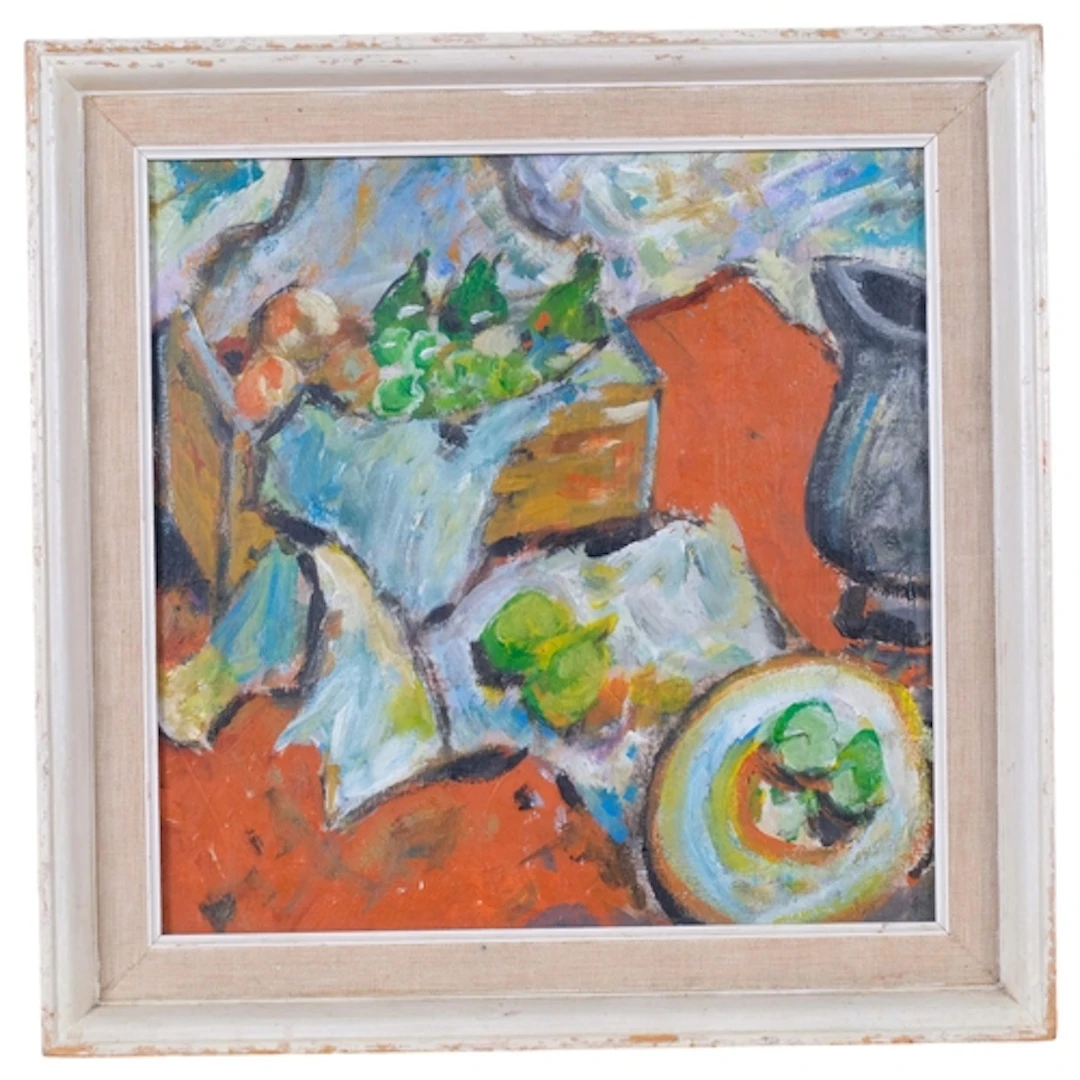 Still live study, contemporary oil on board, unsigned, 31cm ...