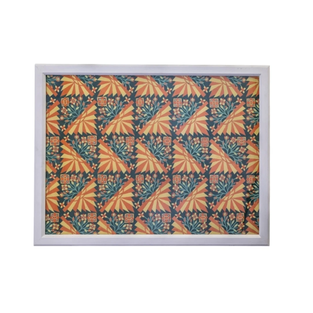 A SET OF FOUR HAND PAINTED VINTAGE WALL PAPER DESIGNS, GOUAC...