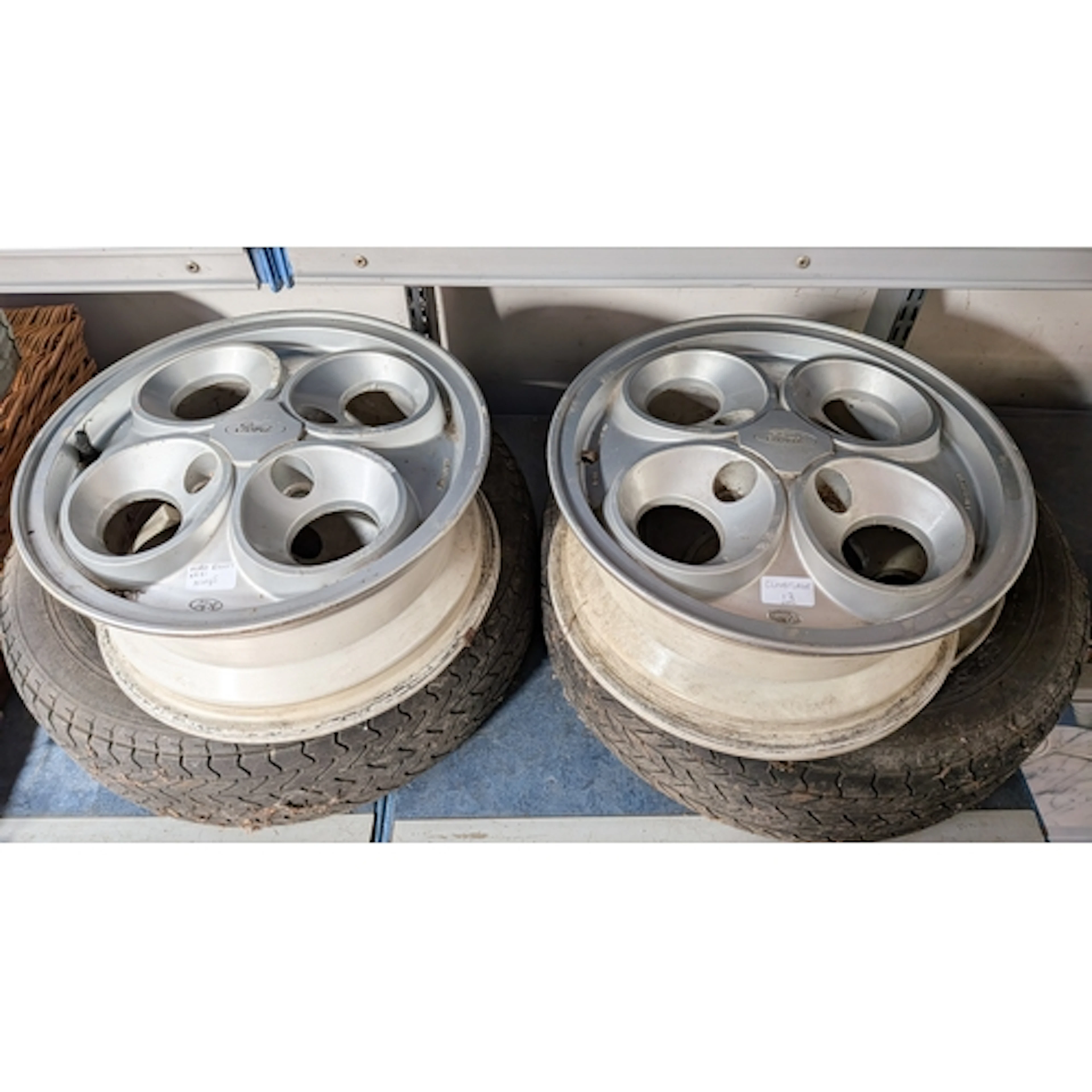 Set of four Clover leaf Ford Escort XR3i alloy wheels