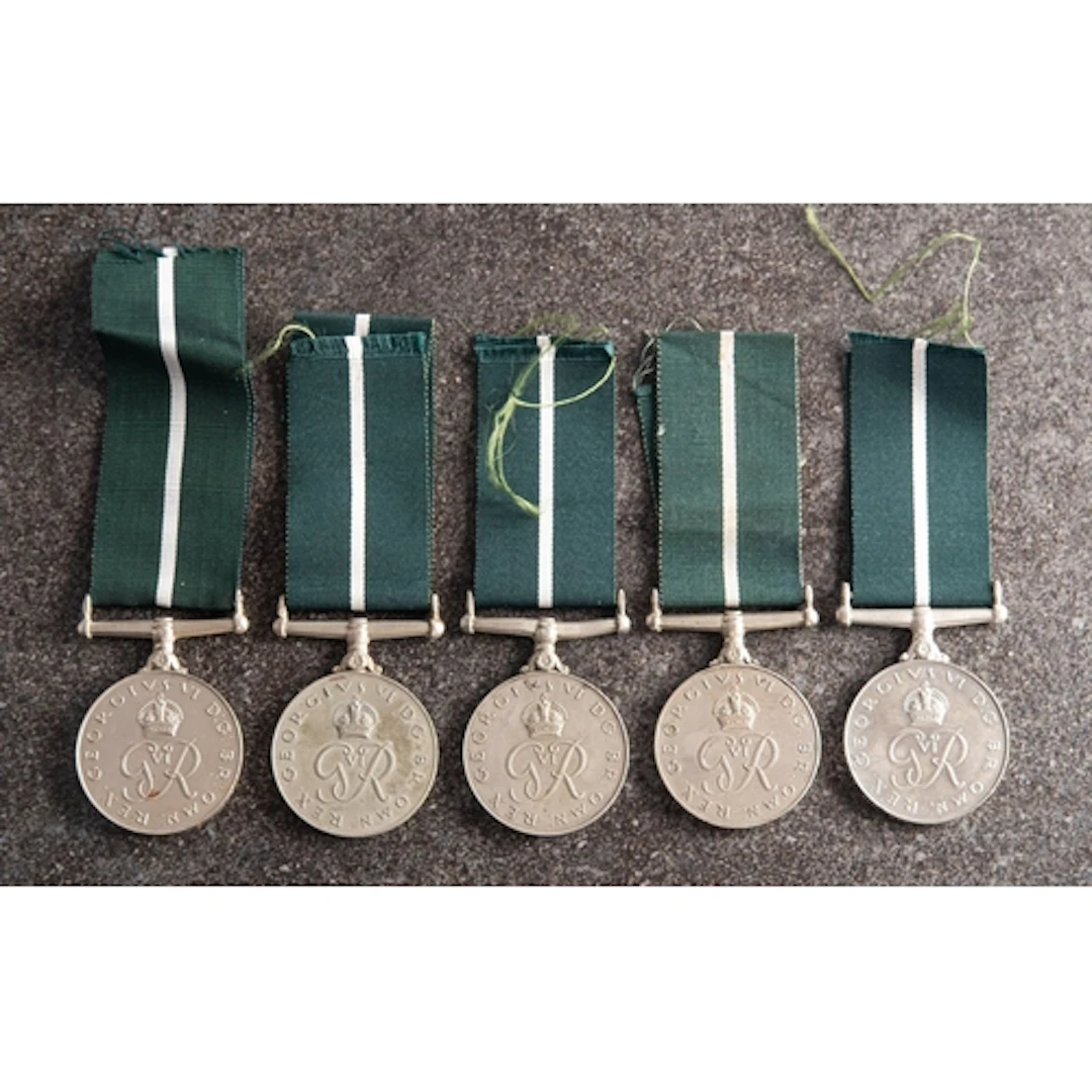 Five KGVI Pakistan Independence Medals (1947) 'MTN-511828 HA...