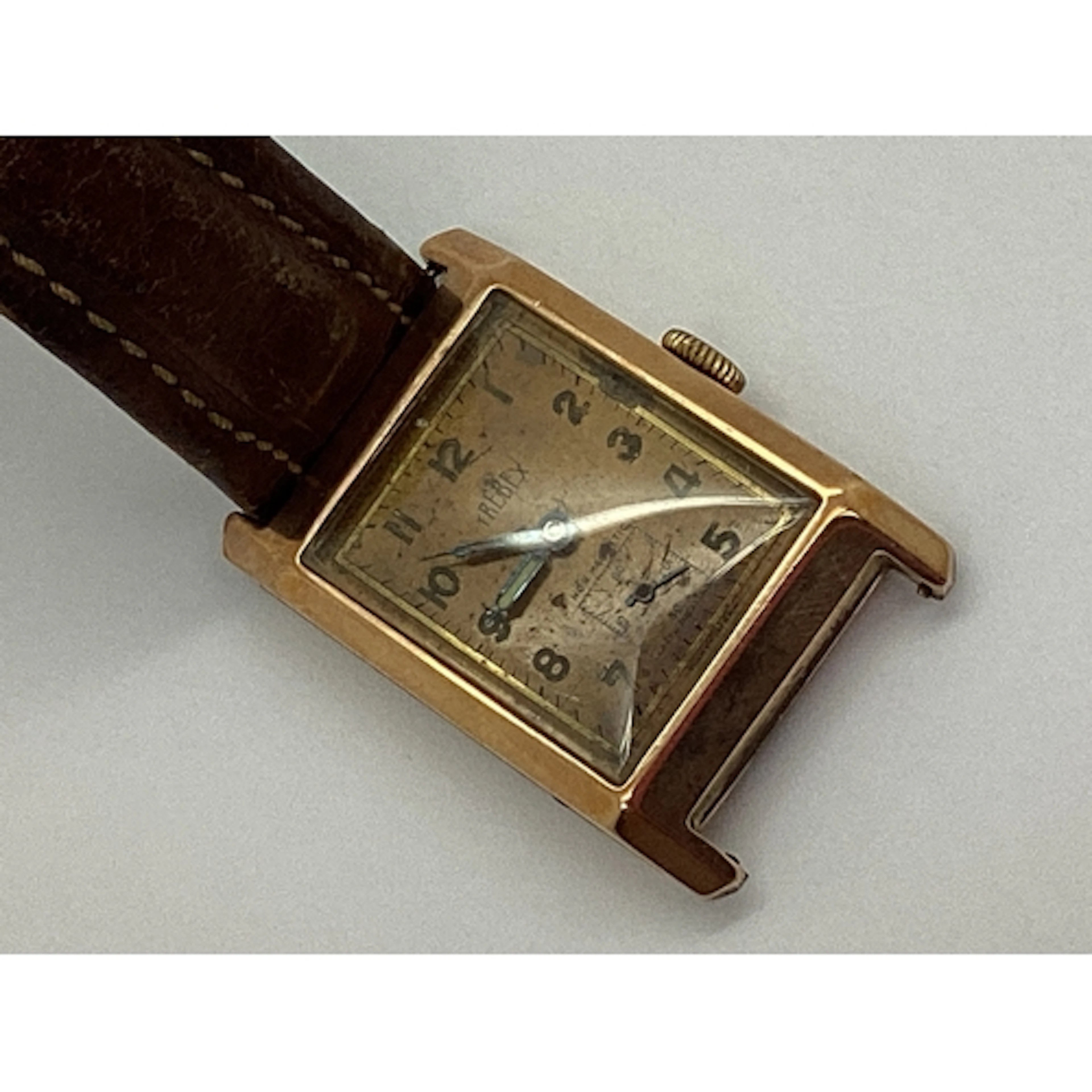 Trebex; A 1940's Art Deco Style 9ct Gold Cased Gent's Wristw...