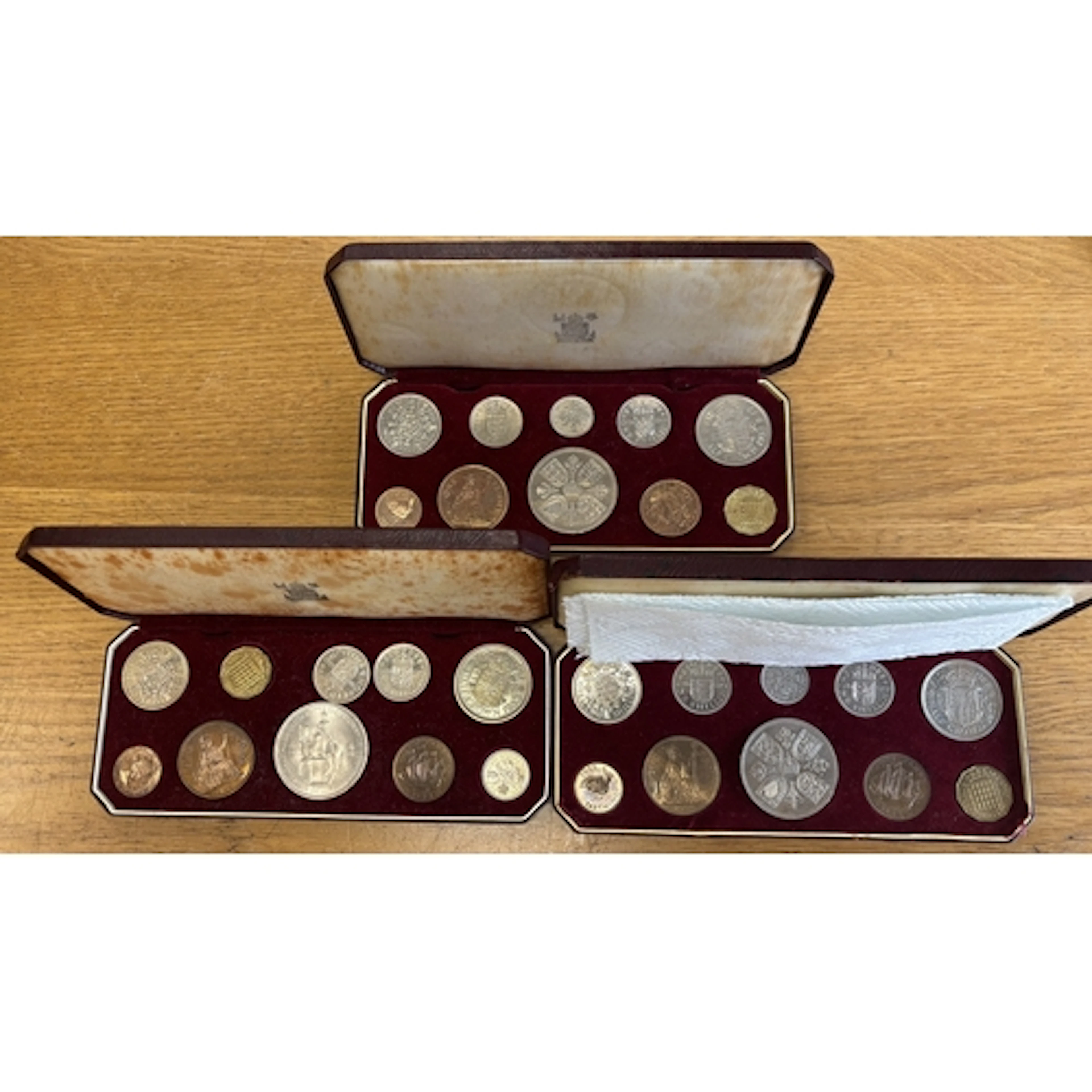 Trio of 1953 specimen uncirculated sets. (T)