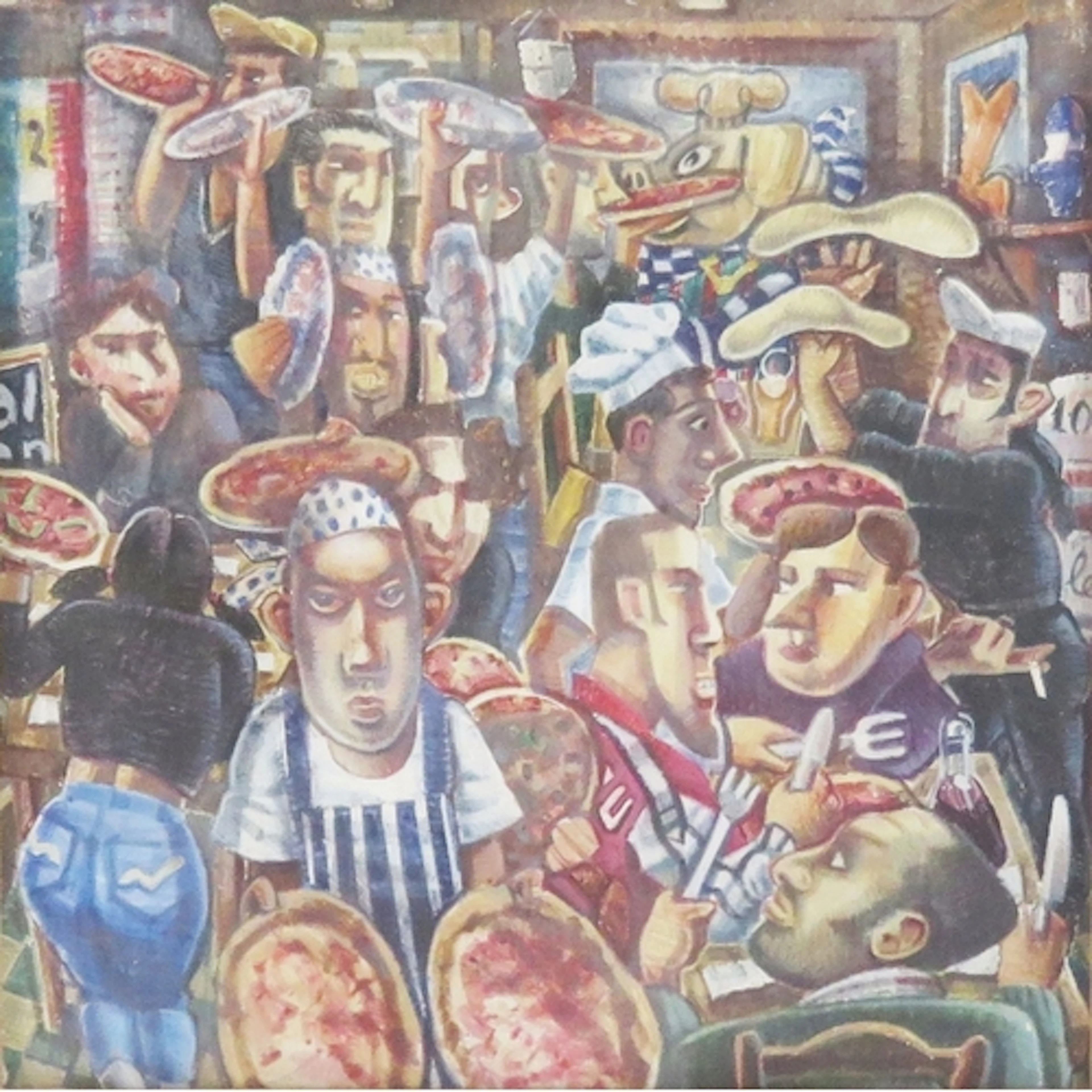 Michael Kirkbride NEAC (British b.1959) 'La Porchetta', egg ...