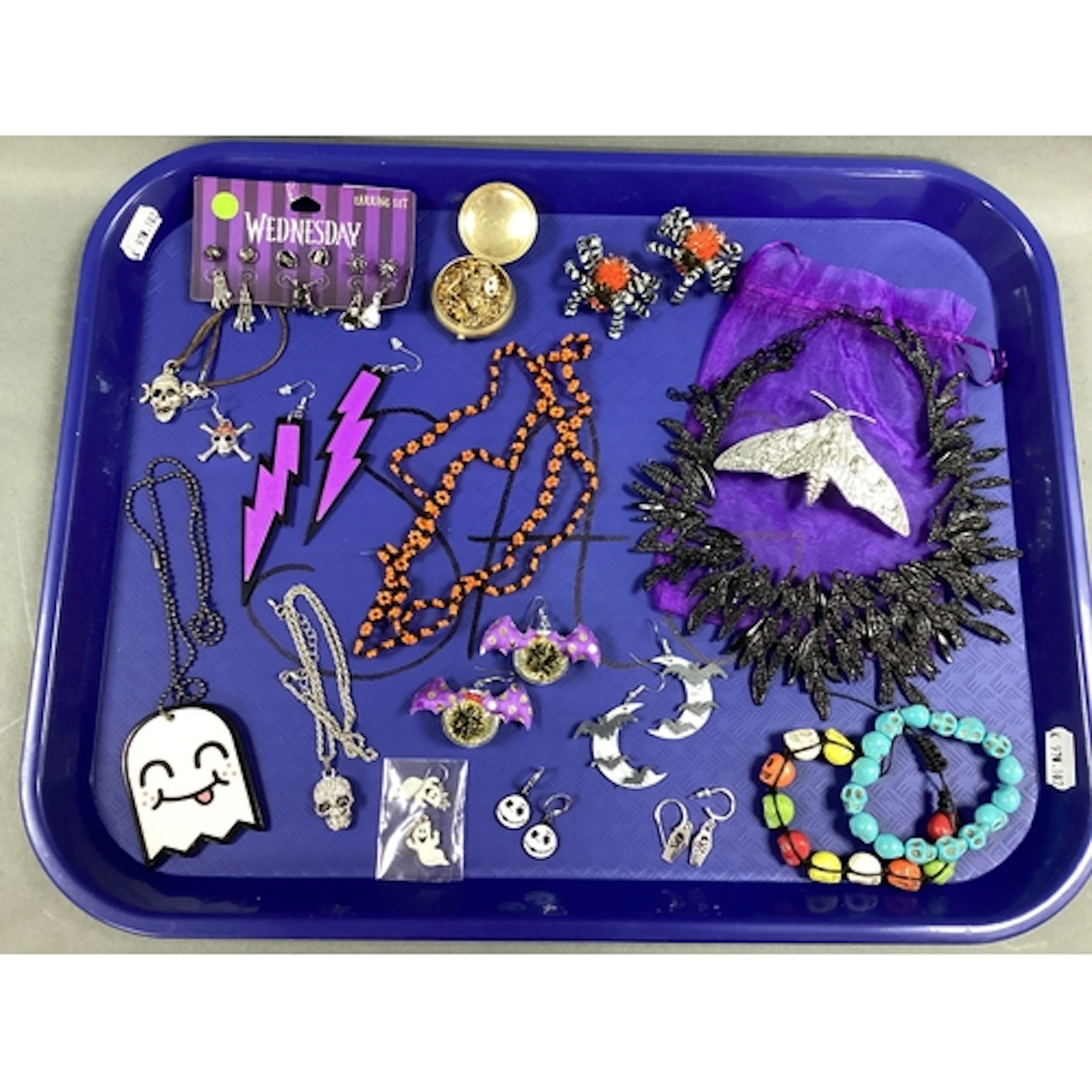 A Selection of Novelty Halloween Themed Jewellery, including...