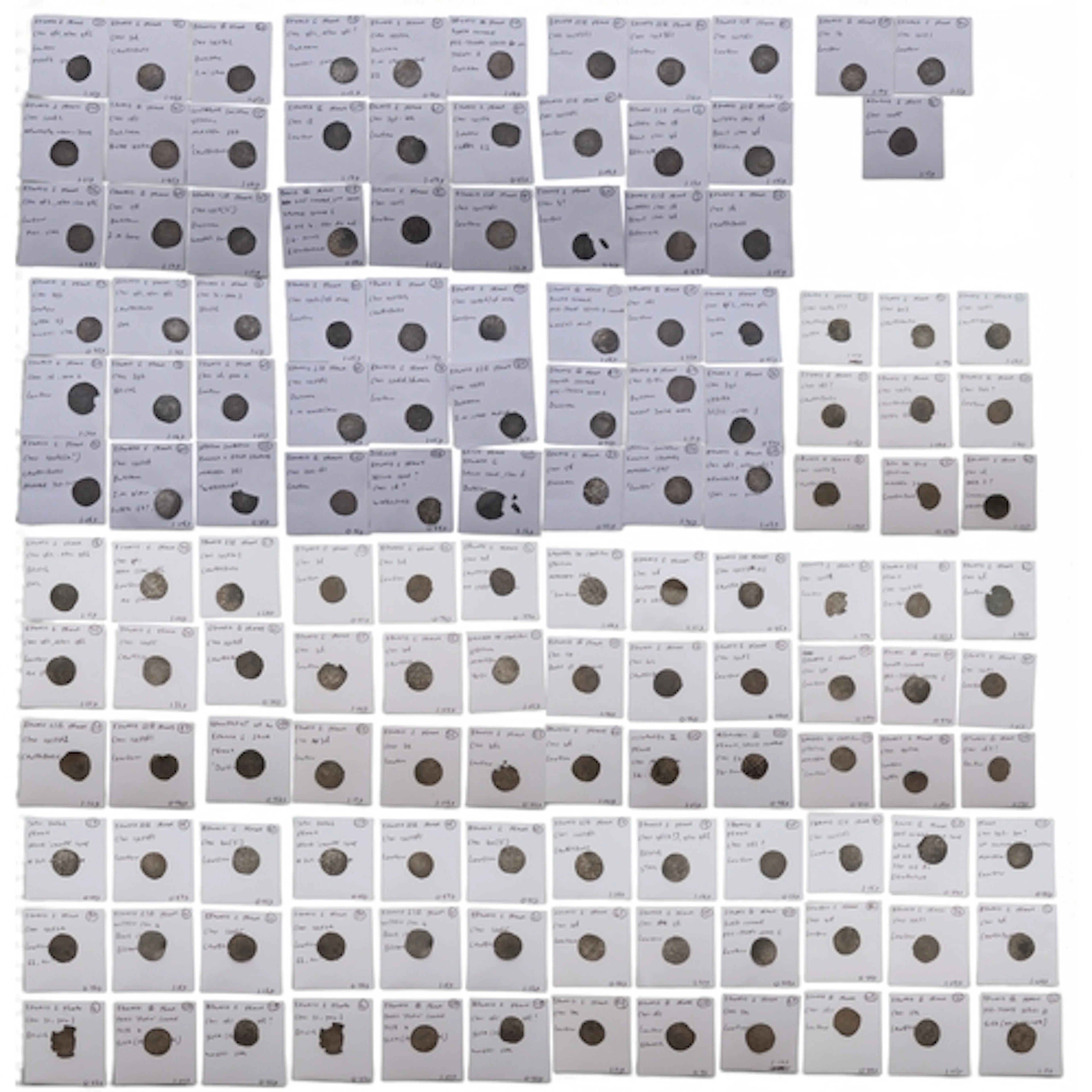 MANORHEAD MEDIEVAL COIN HOARD 1356-1369 A group of 138 silve...