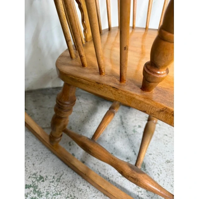 A Pine Windsor rocking chair