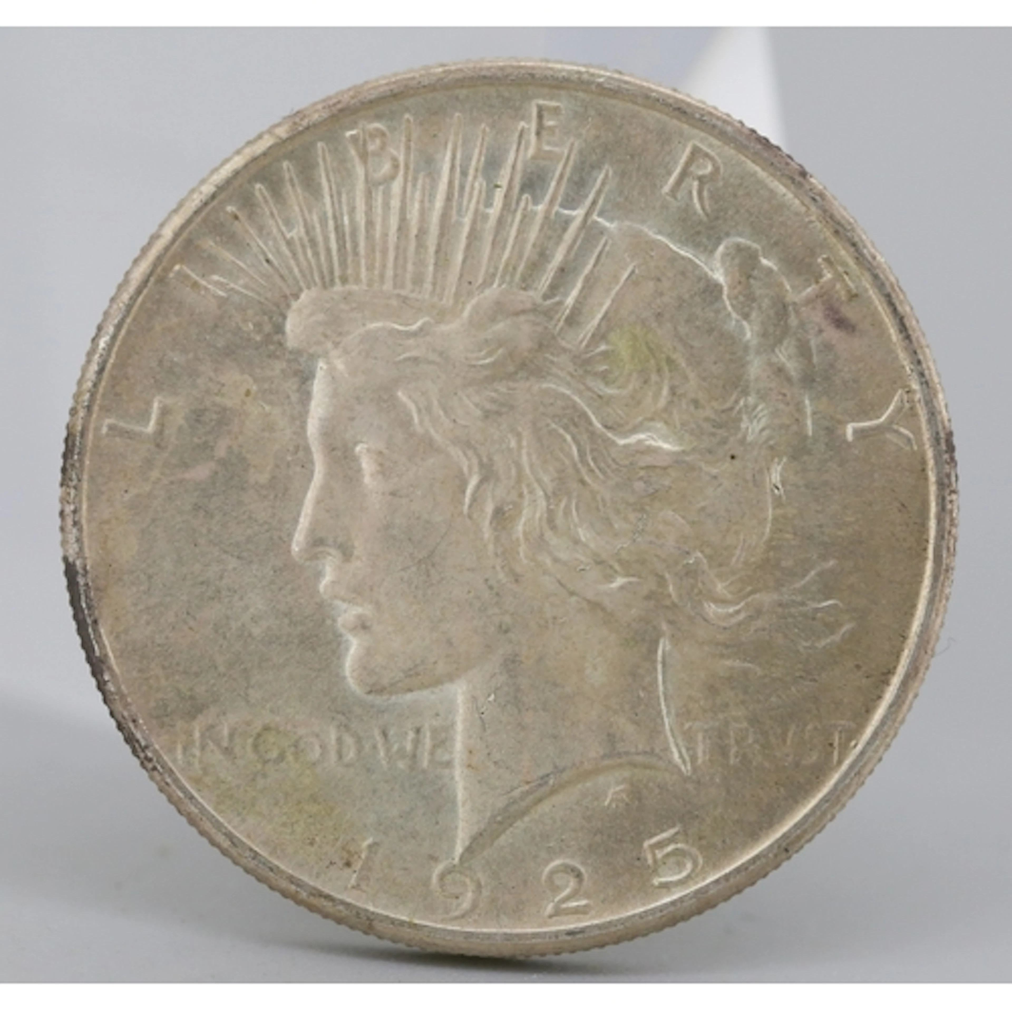 Silver United States of America Peace Dollar Coin 1925