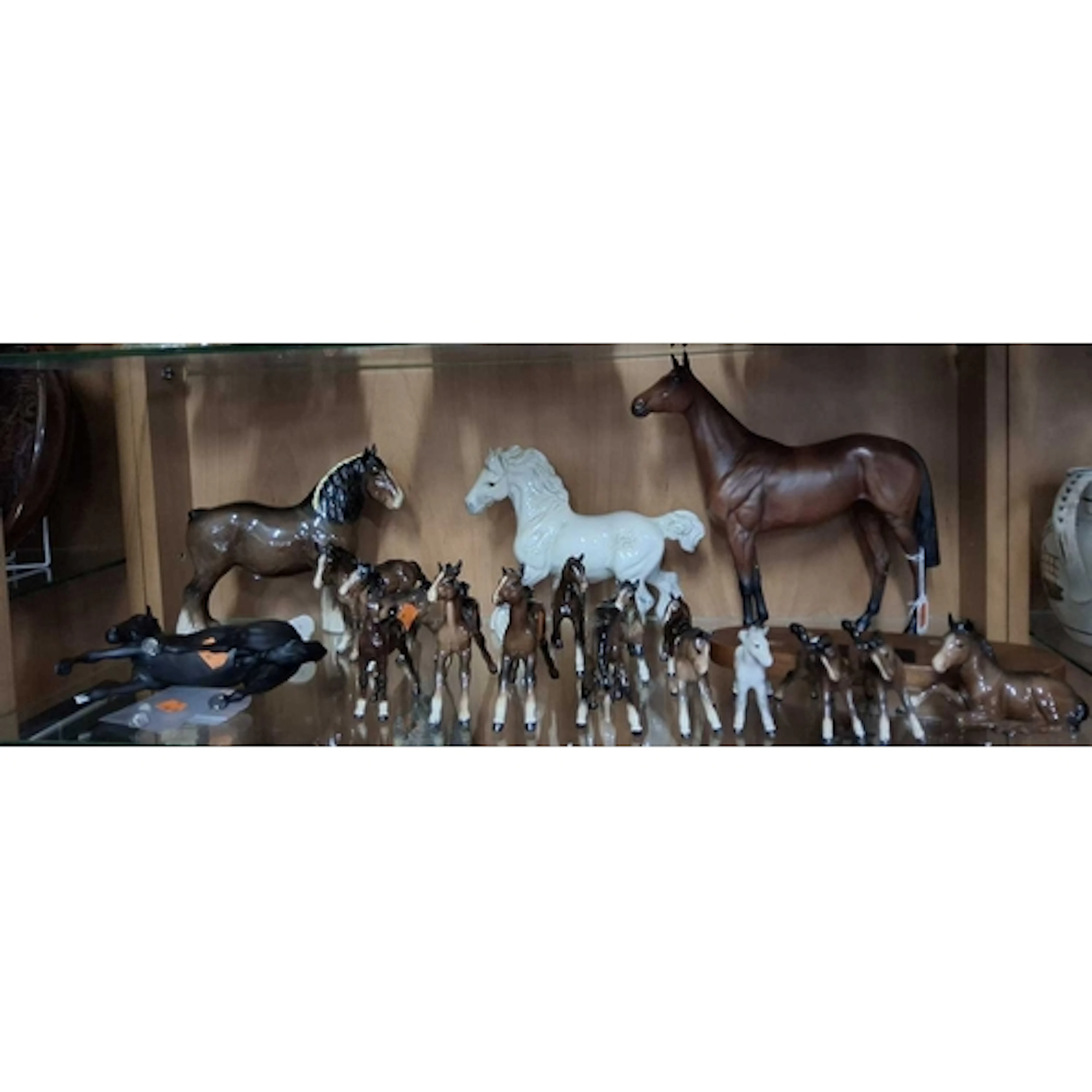 A GROUP OF BESWICK HORSES, to include Red Rum, Style 1, mode...