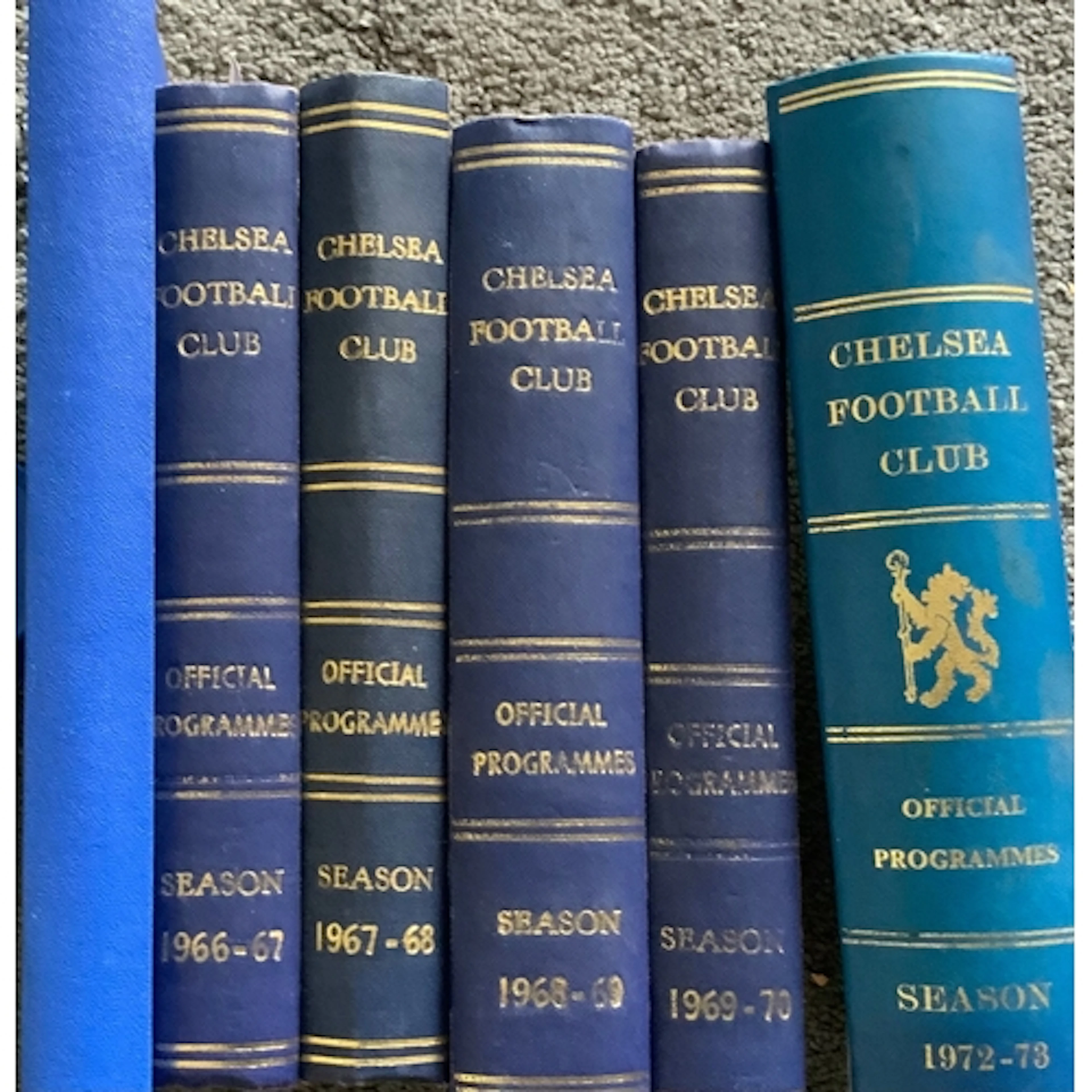 Chelsea Bound Volumes Of Football Programmes: First team hom...