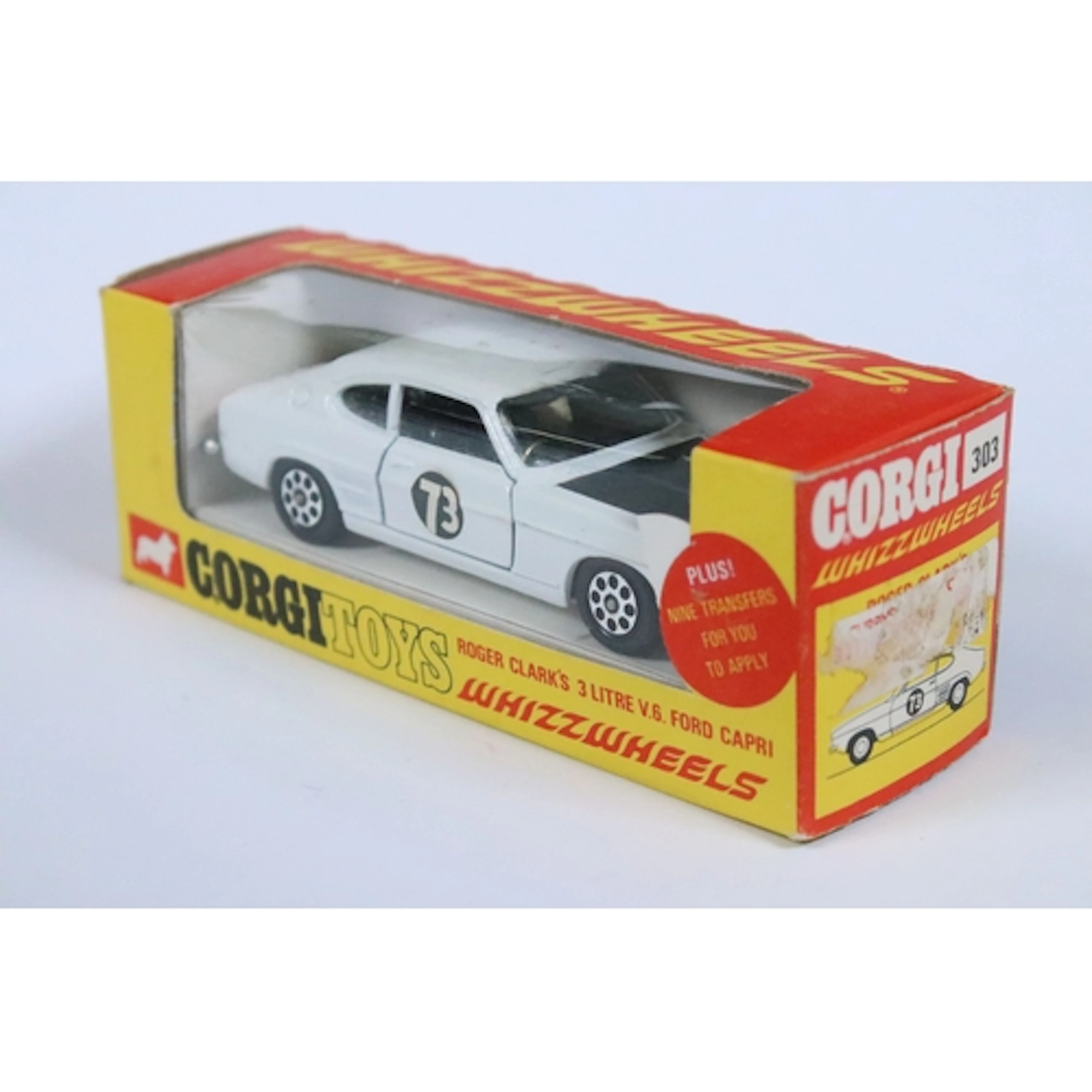 Boxed Corgi Whizzwheels 303 Roger Clark's 3 Litre V6 Ford Ca...