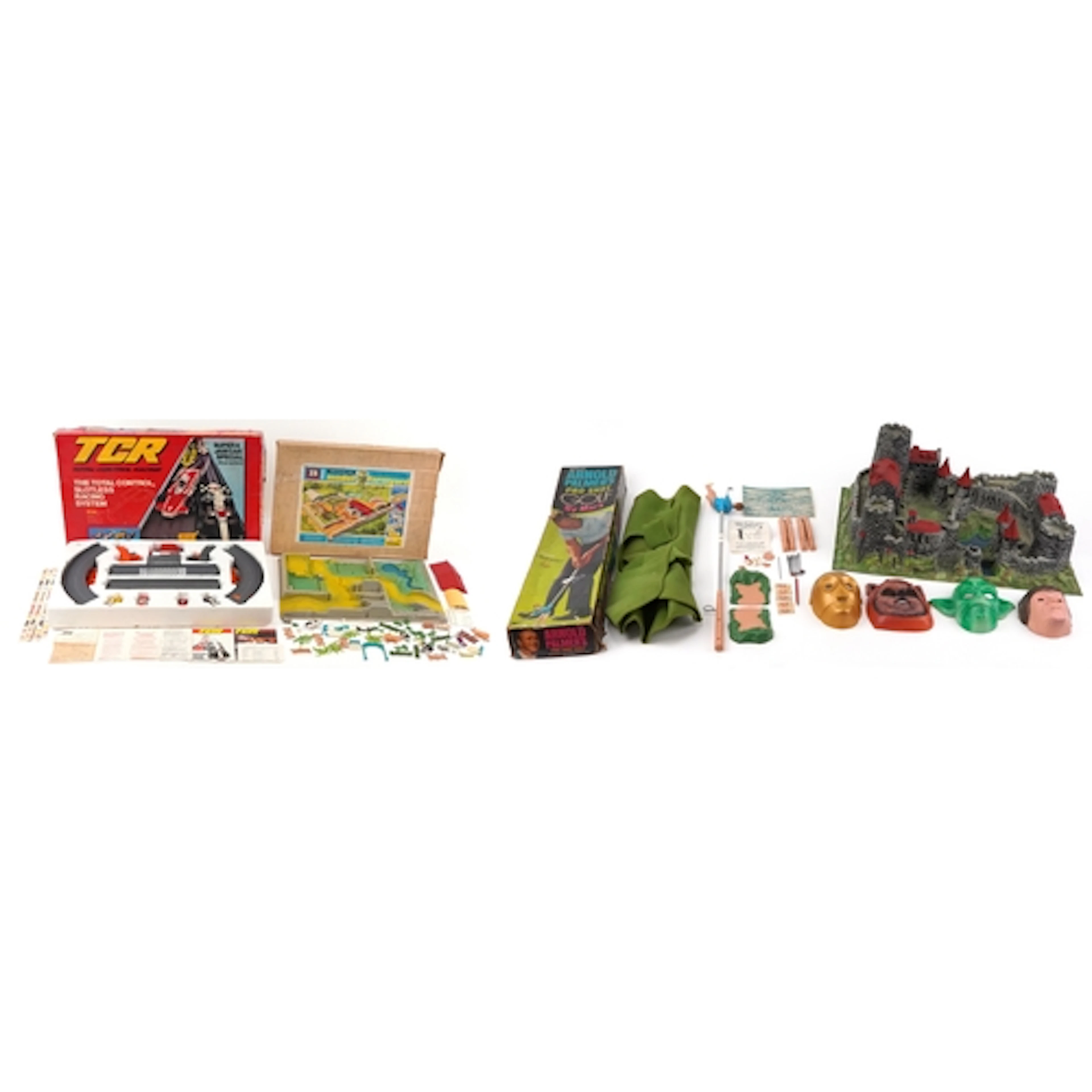 Vintage toys including Britains model farmyard, Arnold Palme...