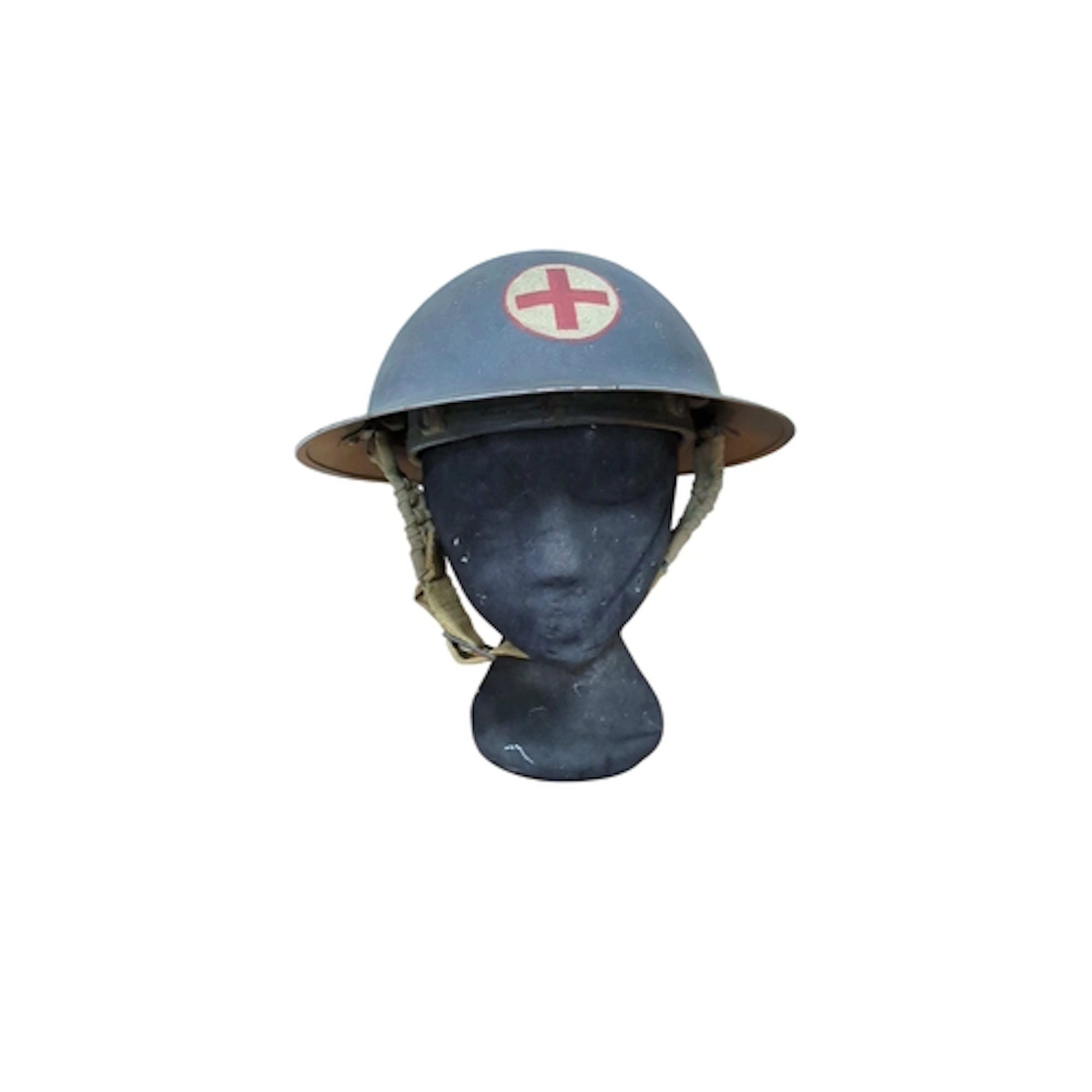 British Mk II steel helmet, stamped JSS and 1939 beneath the...