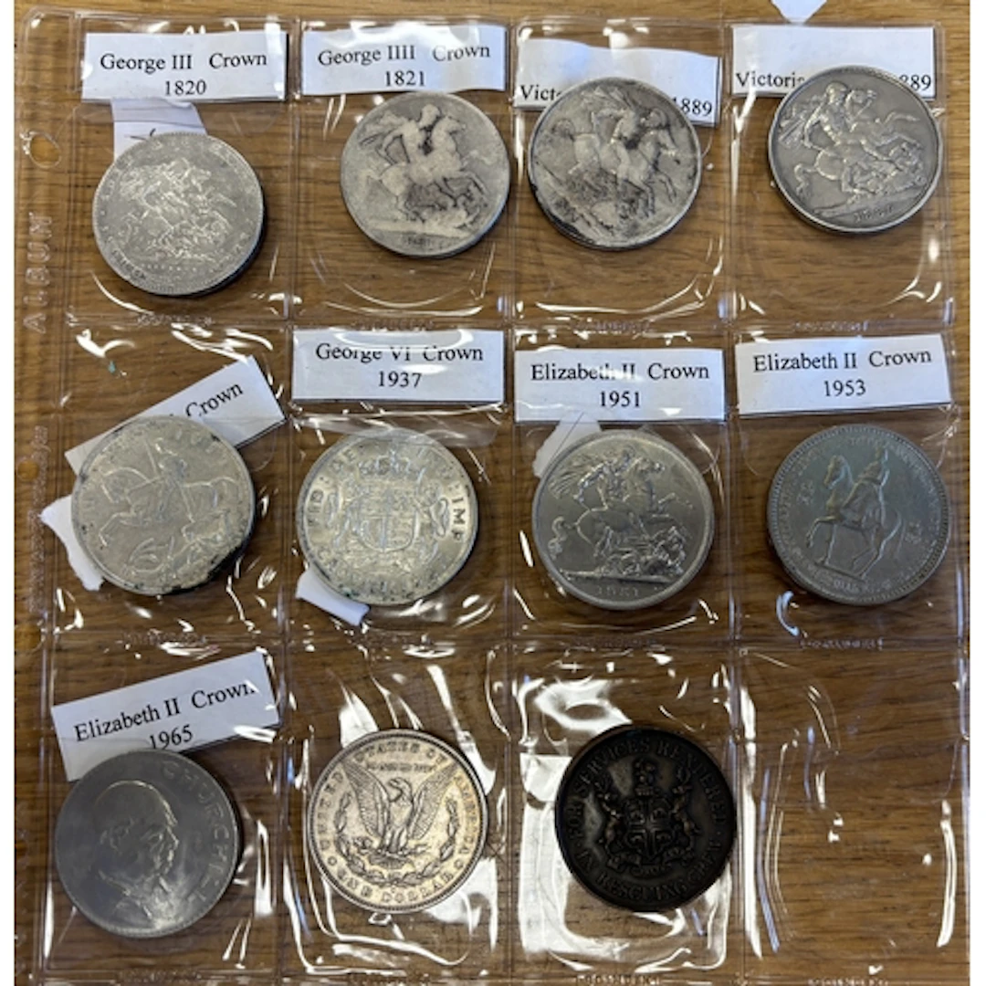 Range of crowns in plastic sheet, generally fine to very fin...