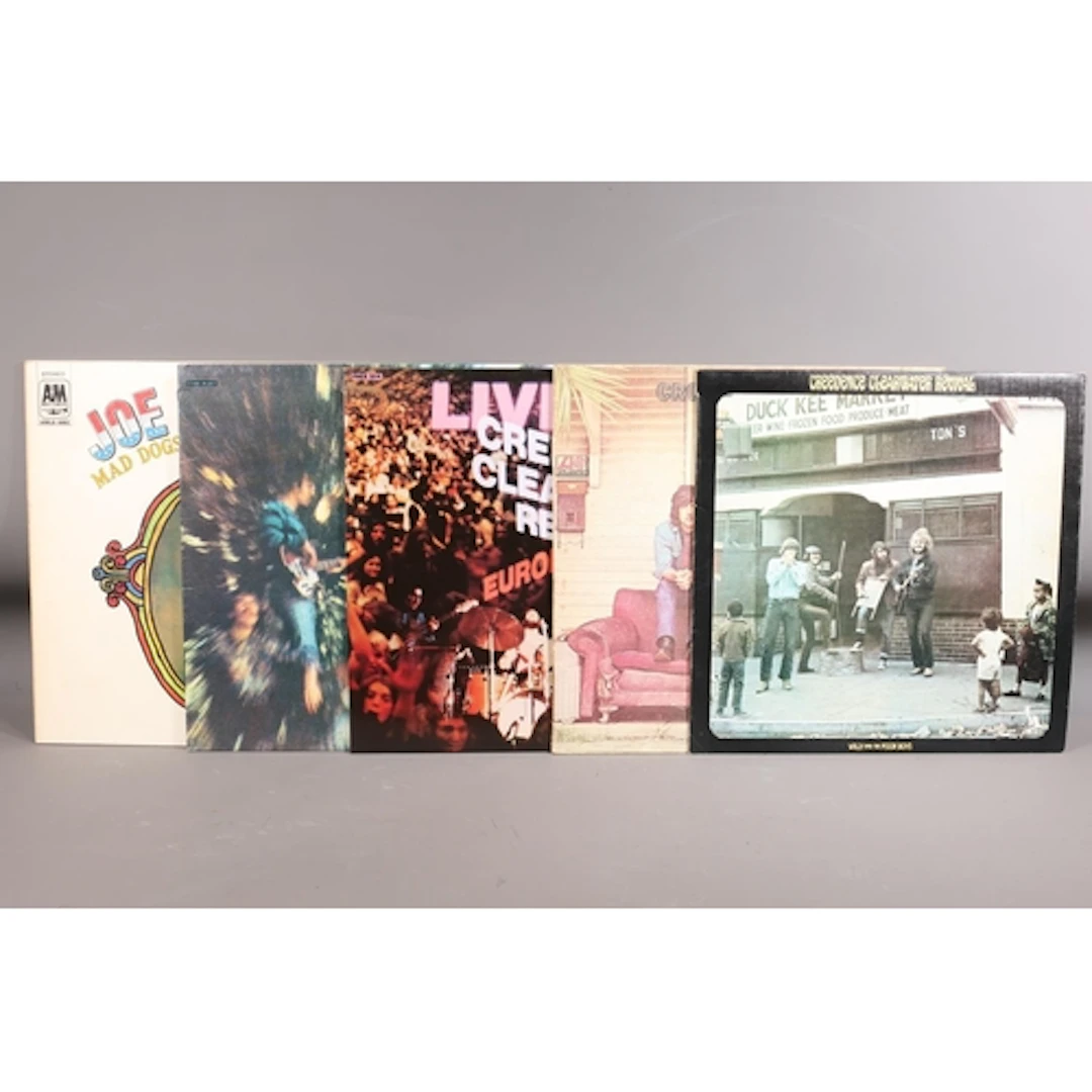 Mixed vinyl records to include Creedence Clearwater Revival ...