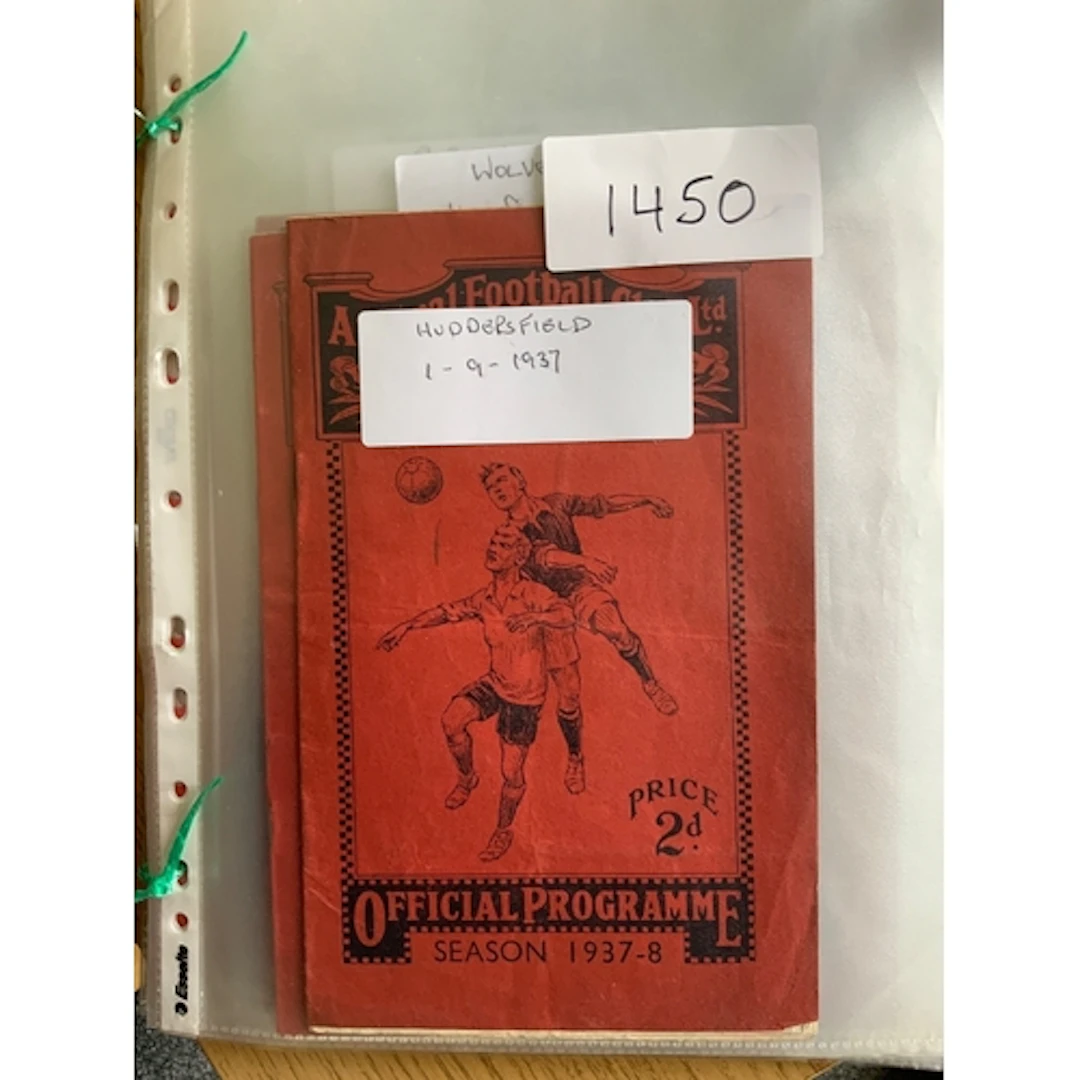 Arsenal 1937 - 1938 Home Football Programmes: All 21 league ...