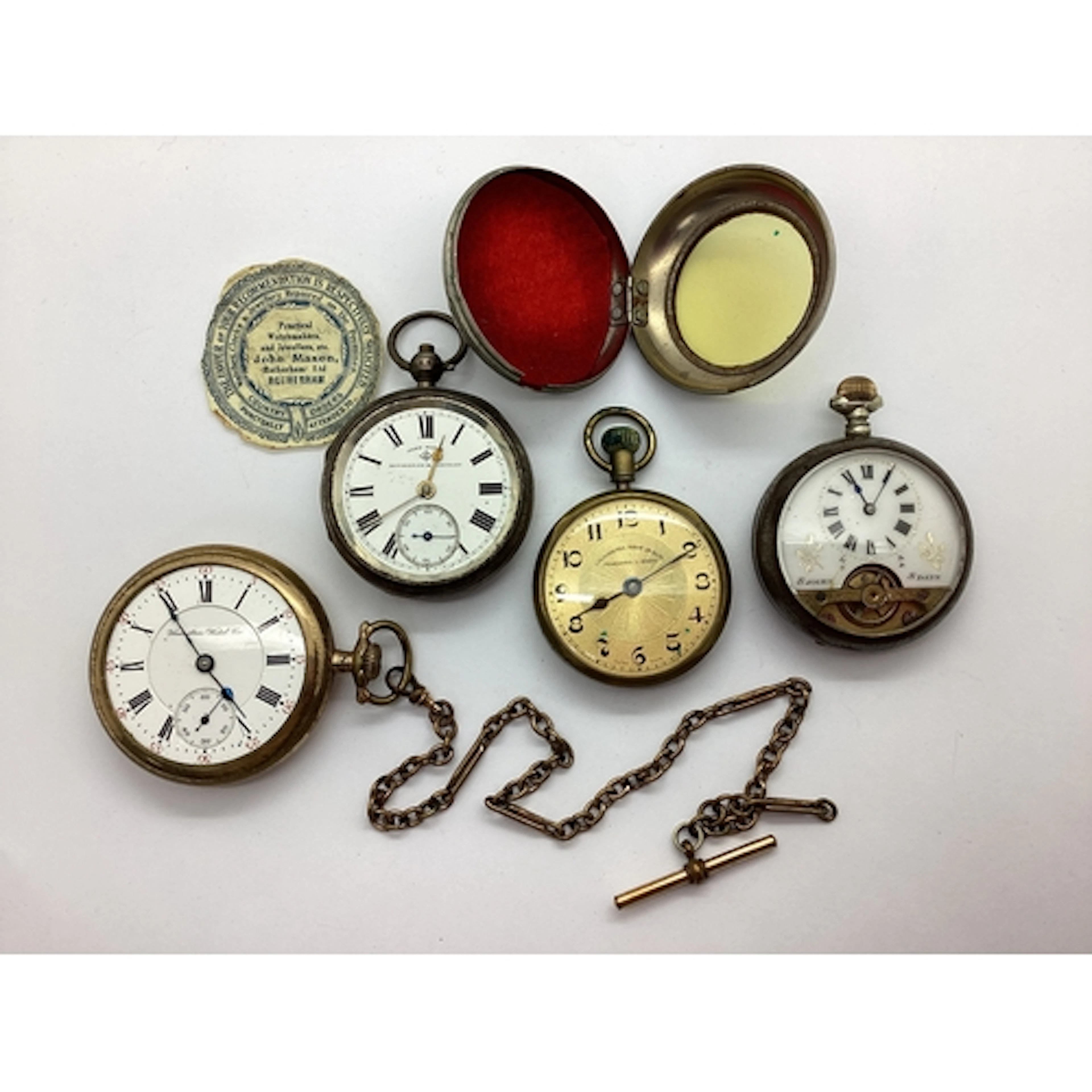 Hamilton Watch Co; A Vintage Gold Plated Cased Openface Pock...