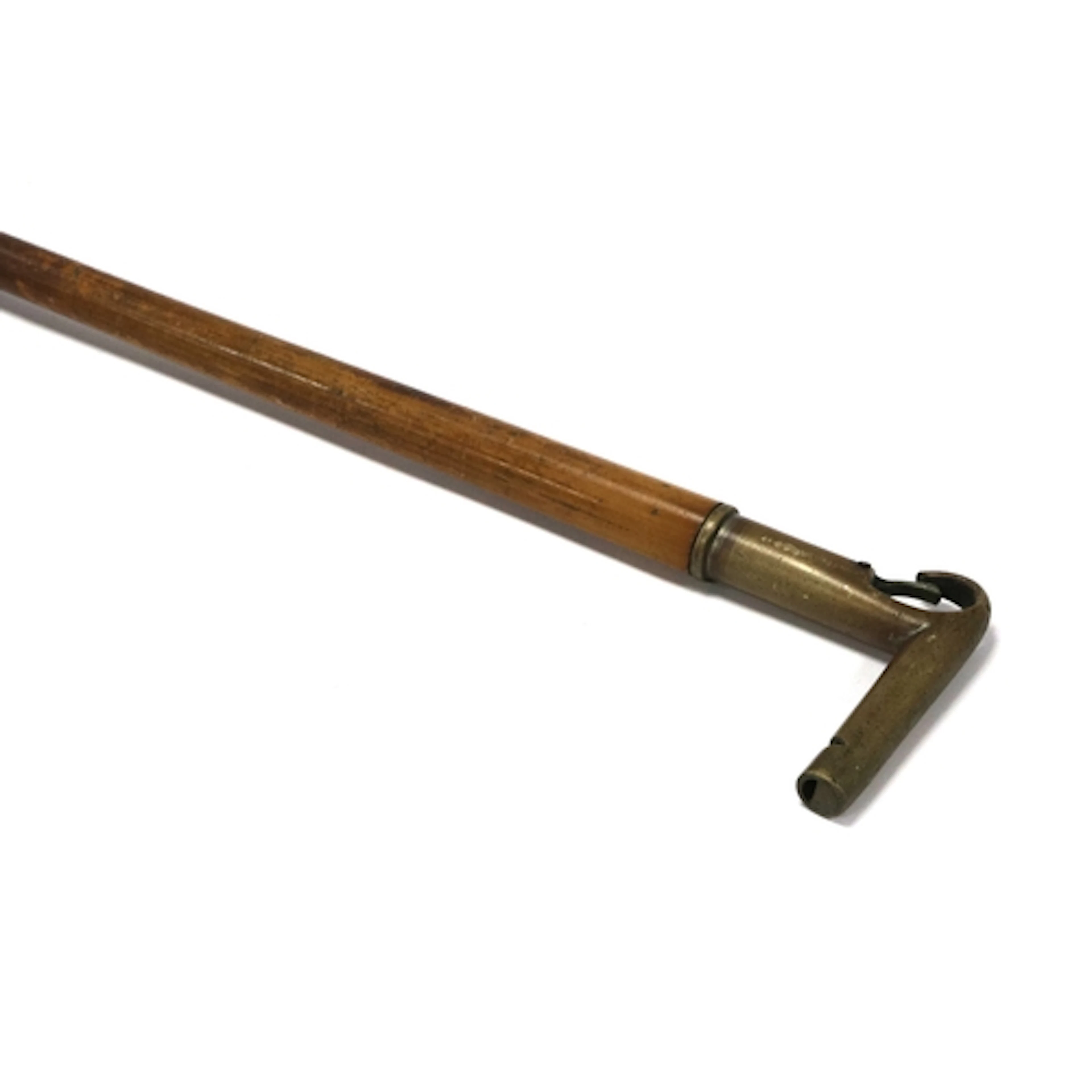 An Early XX Century Sportman's Walking Cane, with dog leash ...